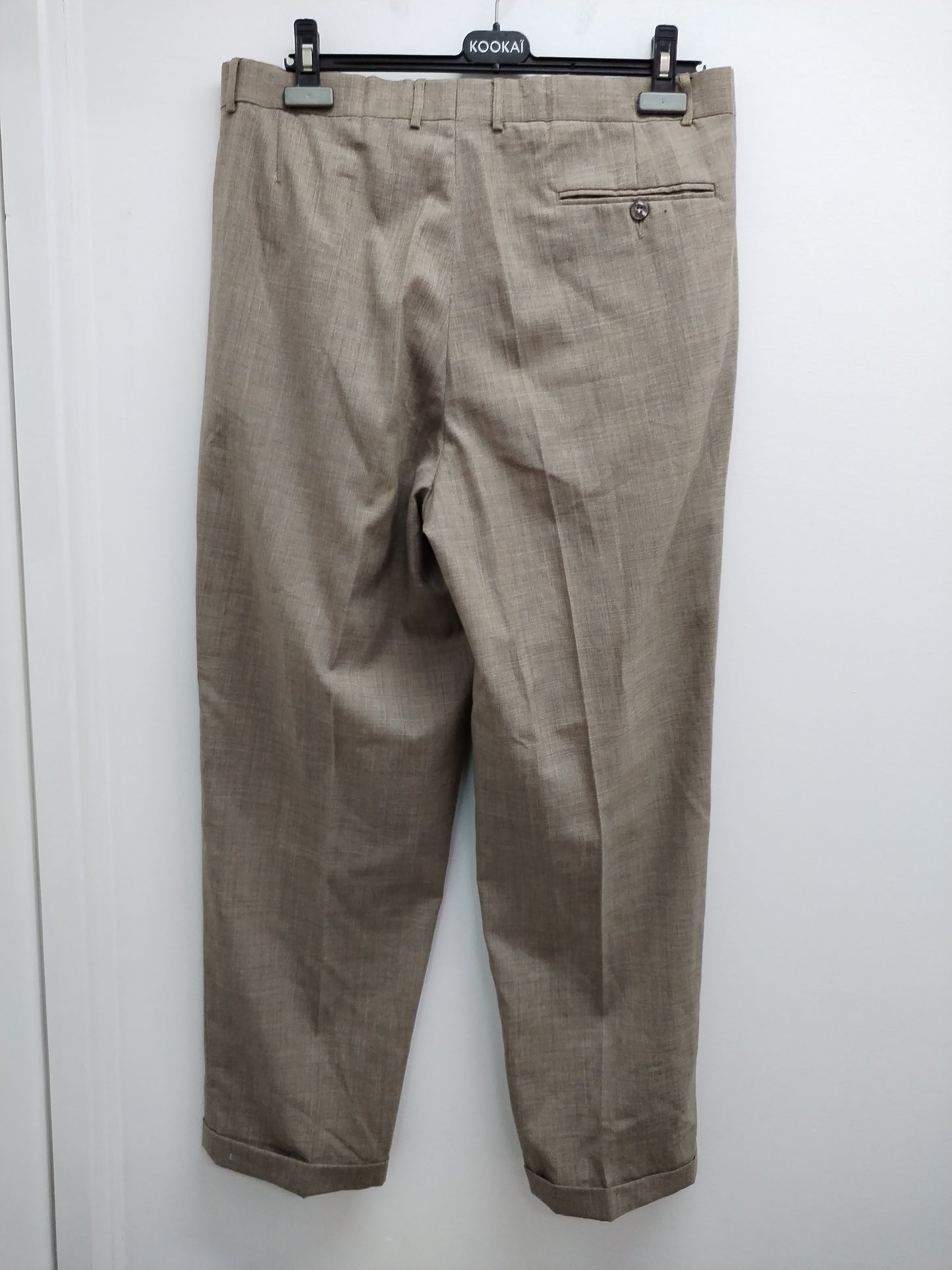 Pantalon de costume In Extenso beige chiné Taille 46