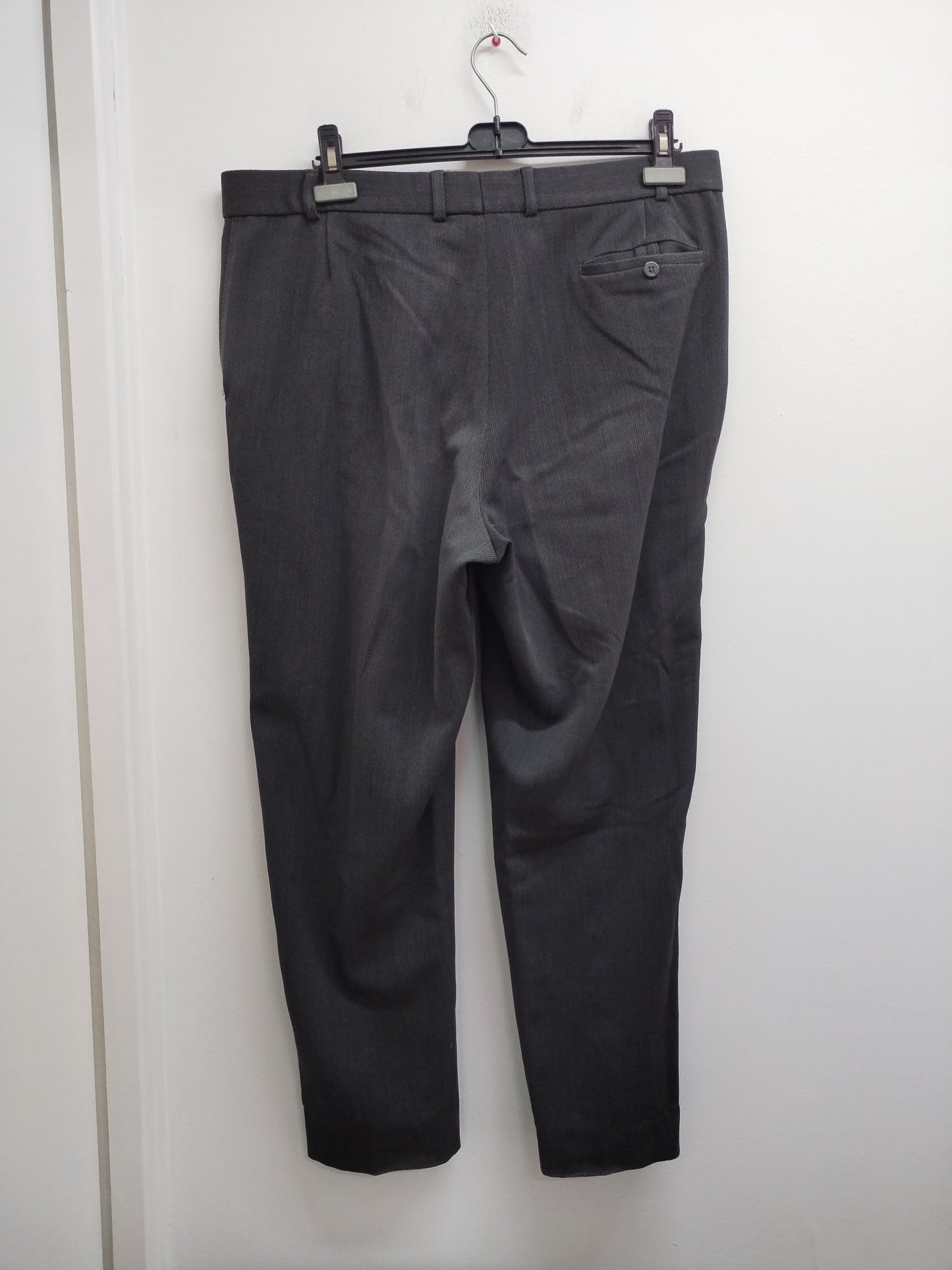 Pantalon de costume Marks & Spencer gris rayé Taille 48