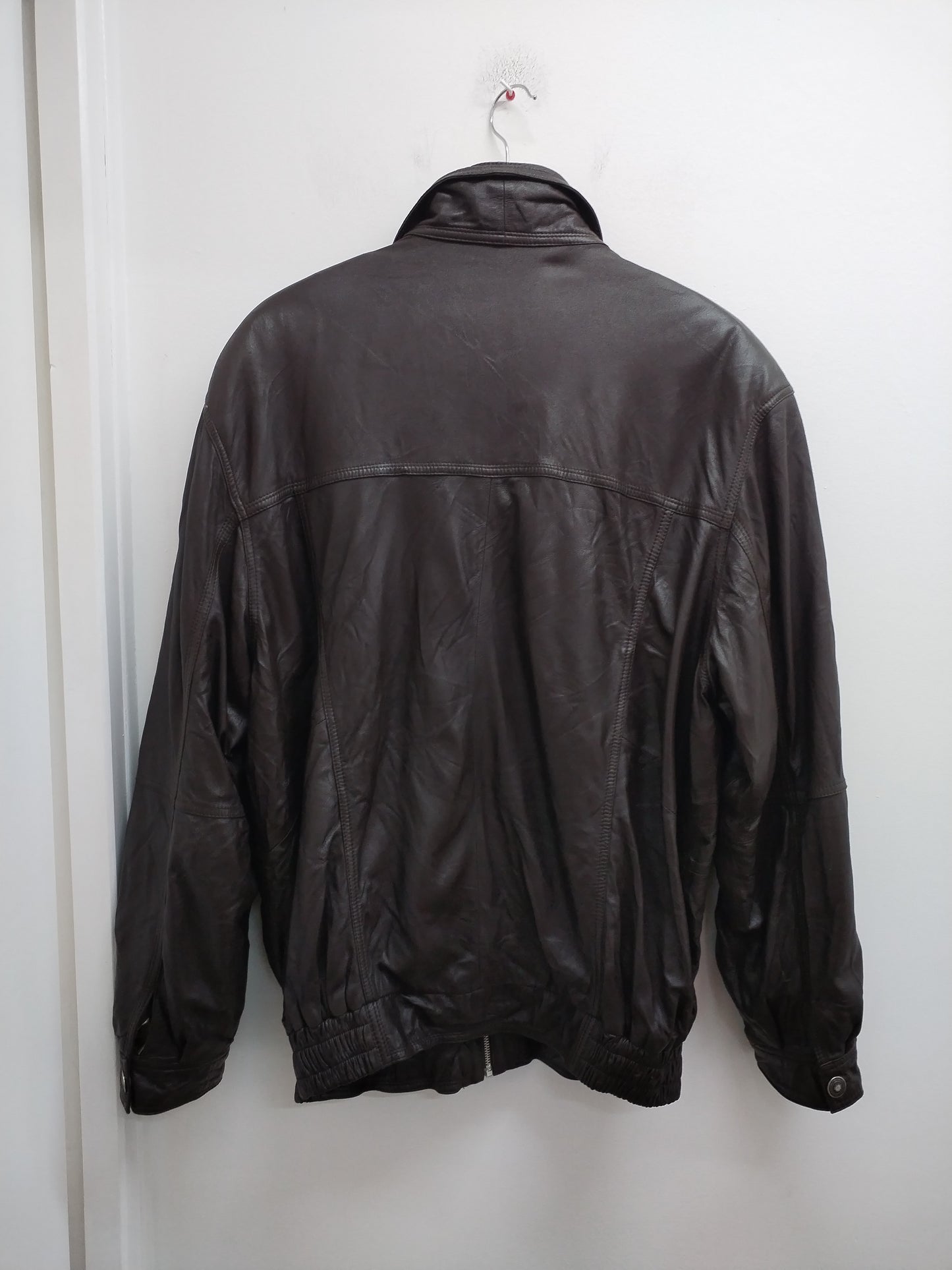 Blouson en cuir D'enver marron Taille 2XL