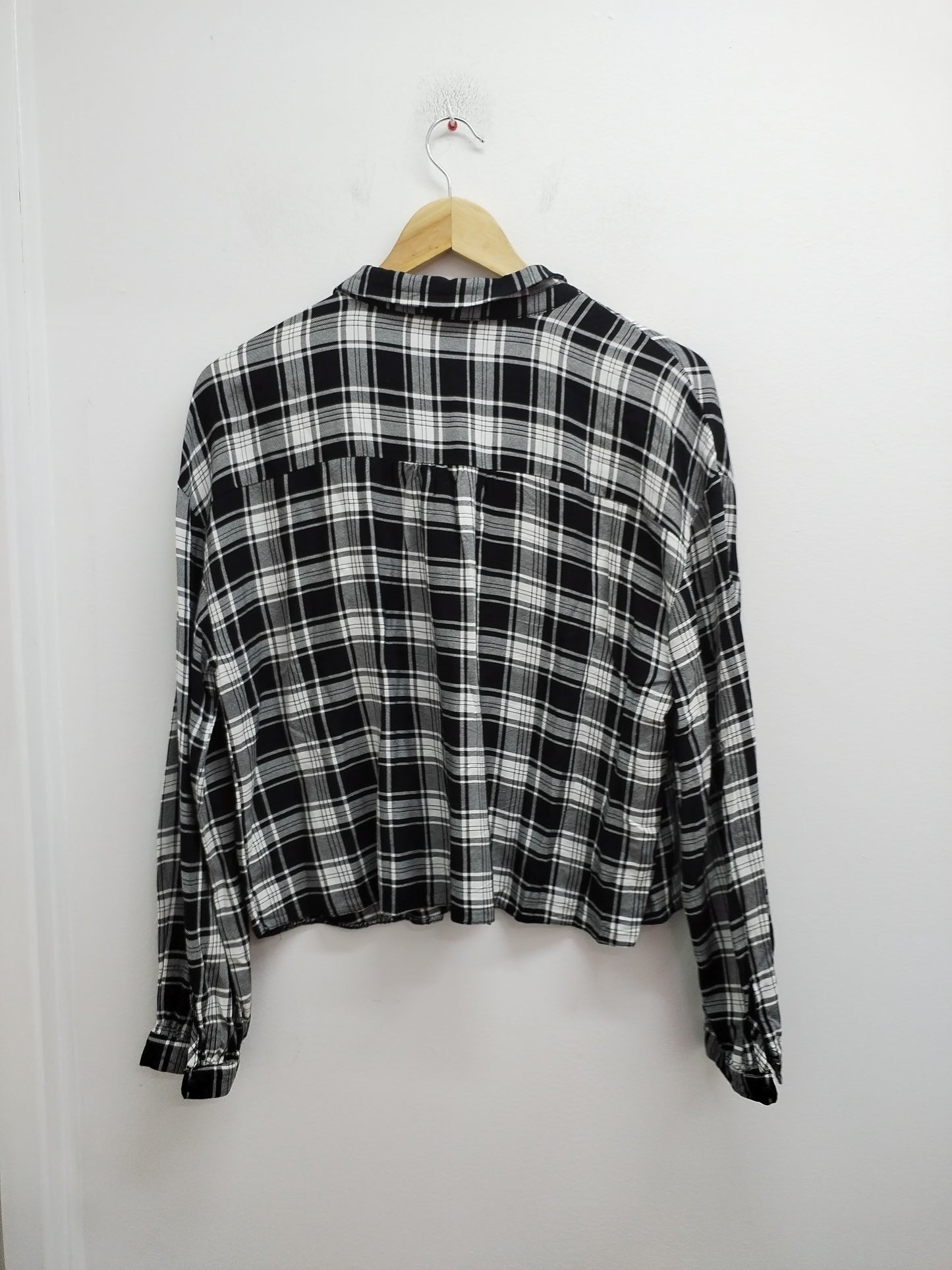 Chemise courte Primark noire et blanche à carreaux Taille 42