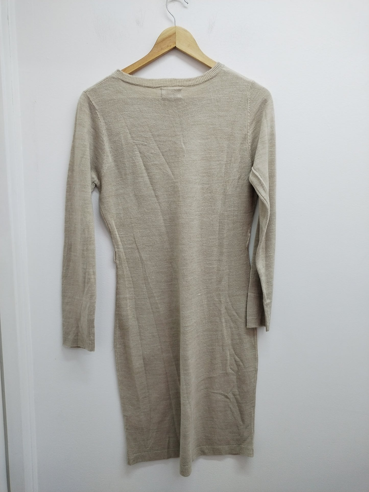Robe pull manches longues Anna Karel beige Taille M
