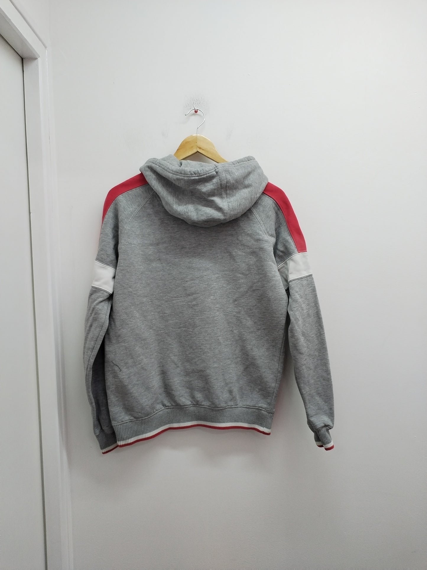 Sweat à capuche Teddy Smith gris, rouge et blanc Taille S