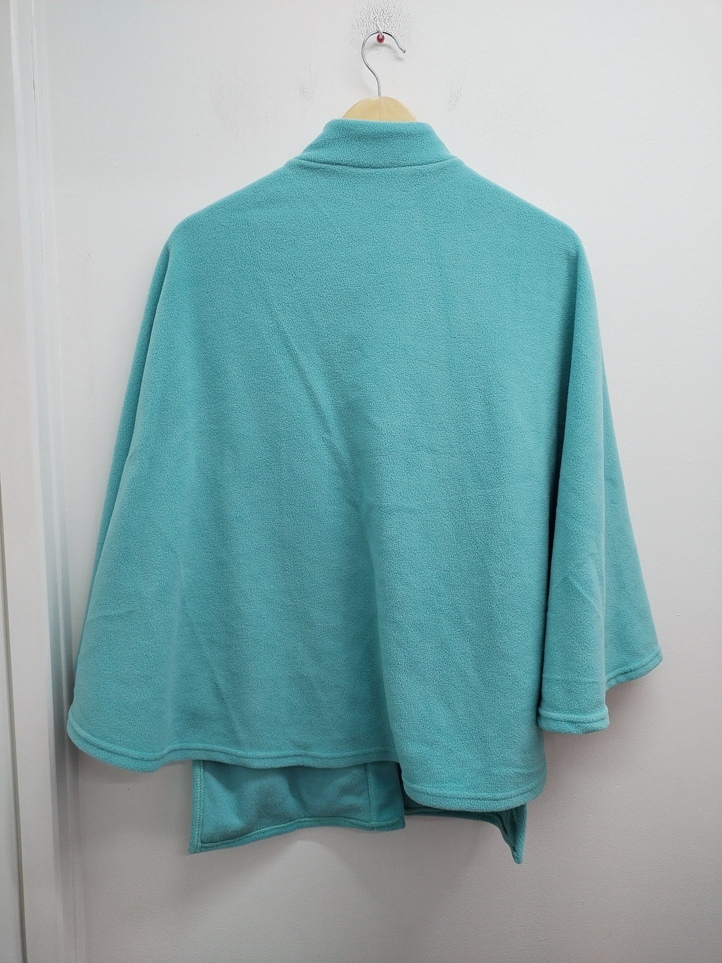Poncho avec poches turquise Taille Unique