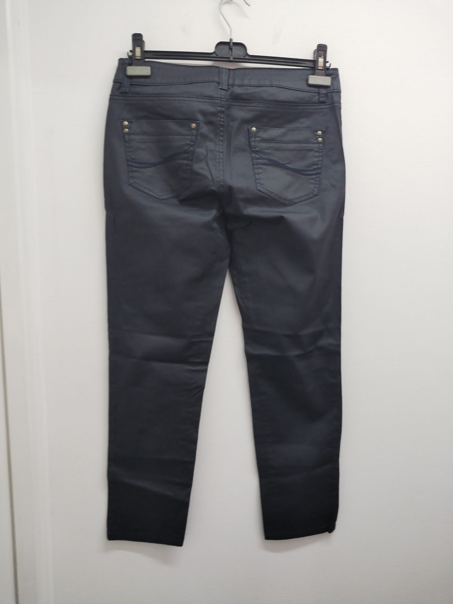 Jeans enduit Cache-Cache marine Taille 38