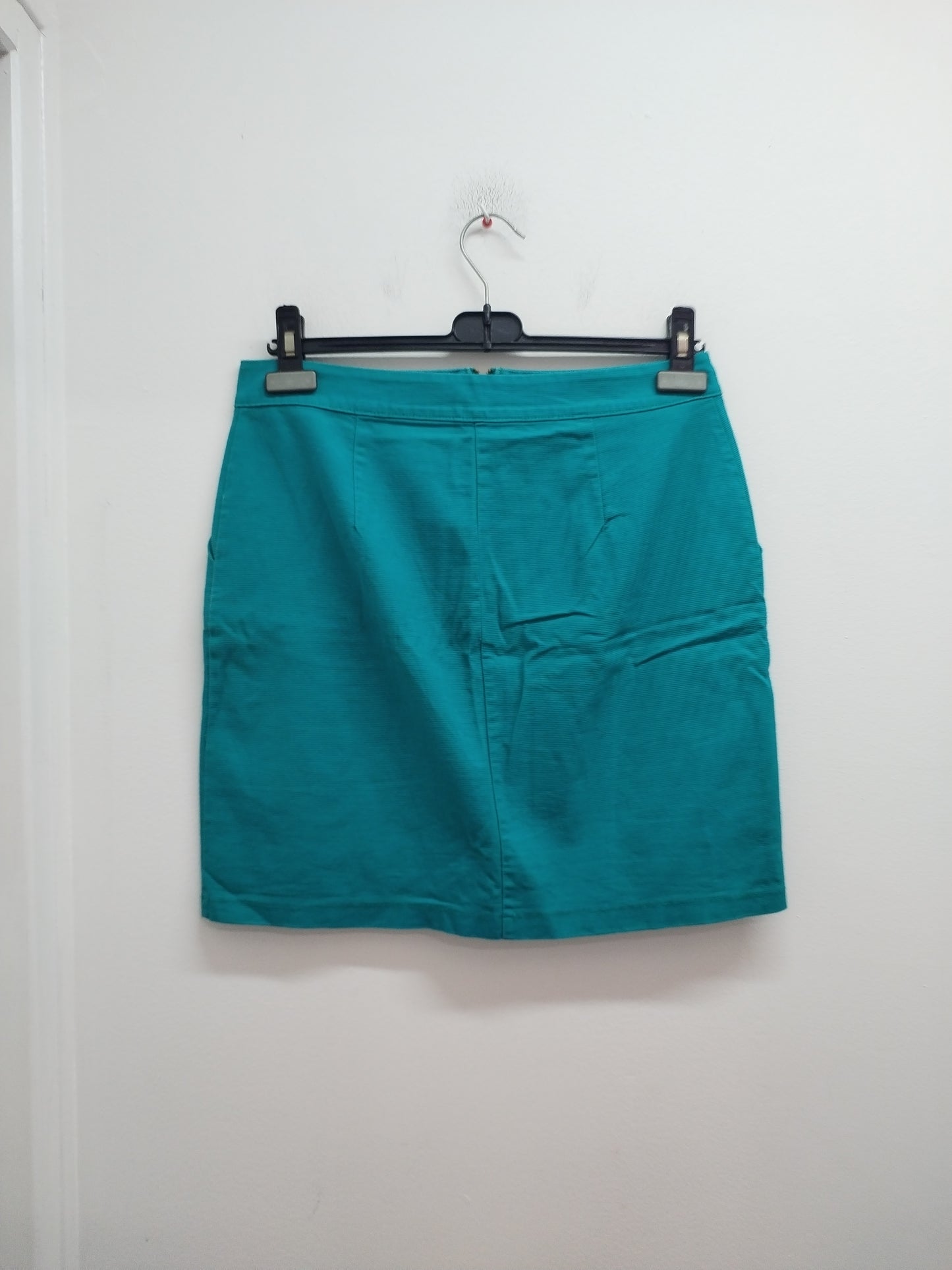 Jupe courte avec fermeture Kiabi turquoise Taille 38