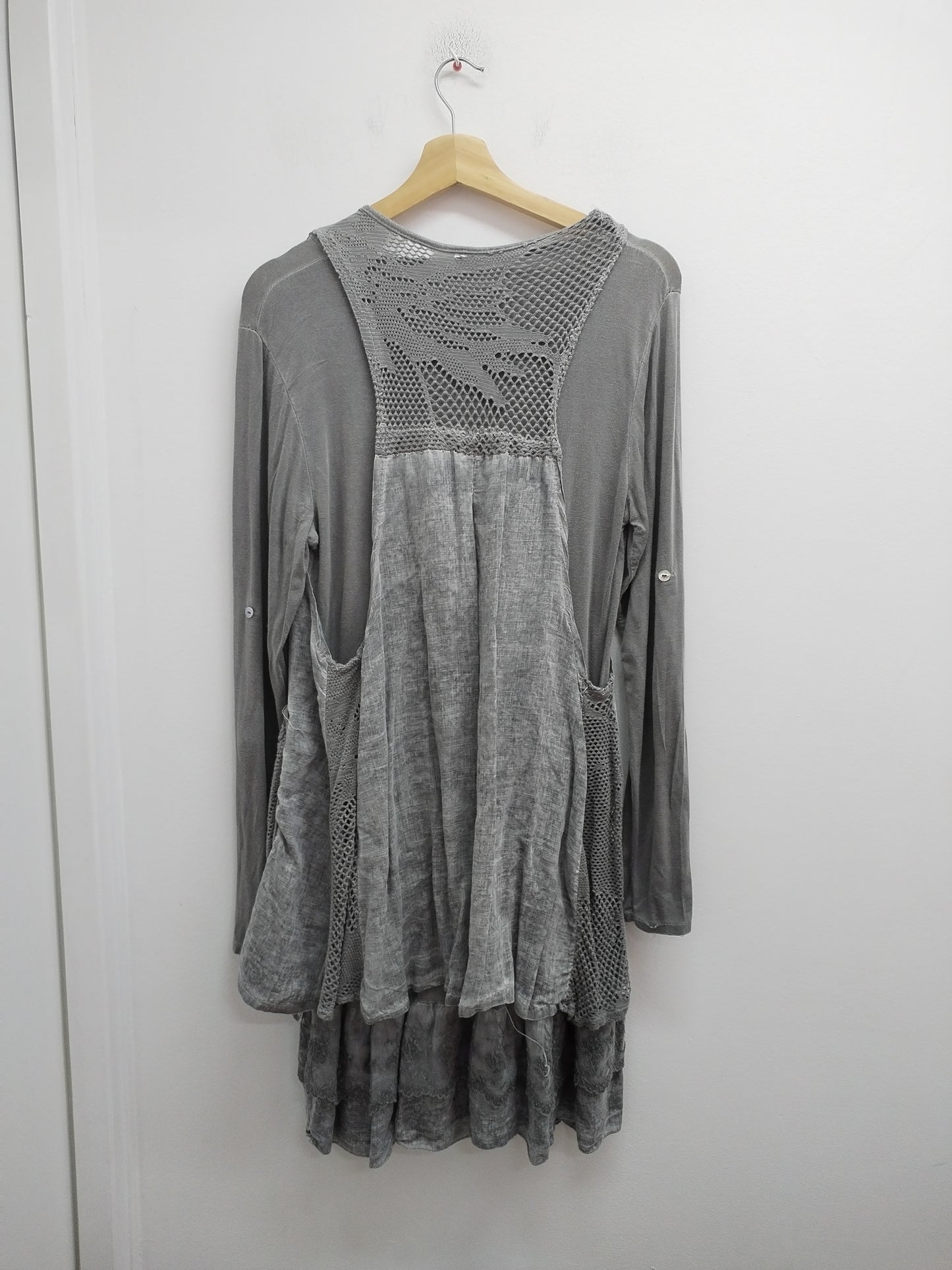 Robe manches longues avec dentelle Taille L
