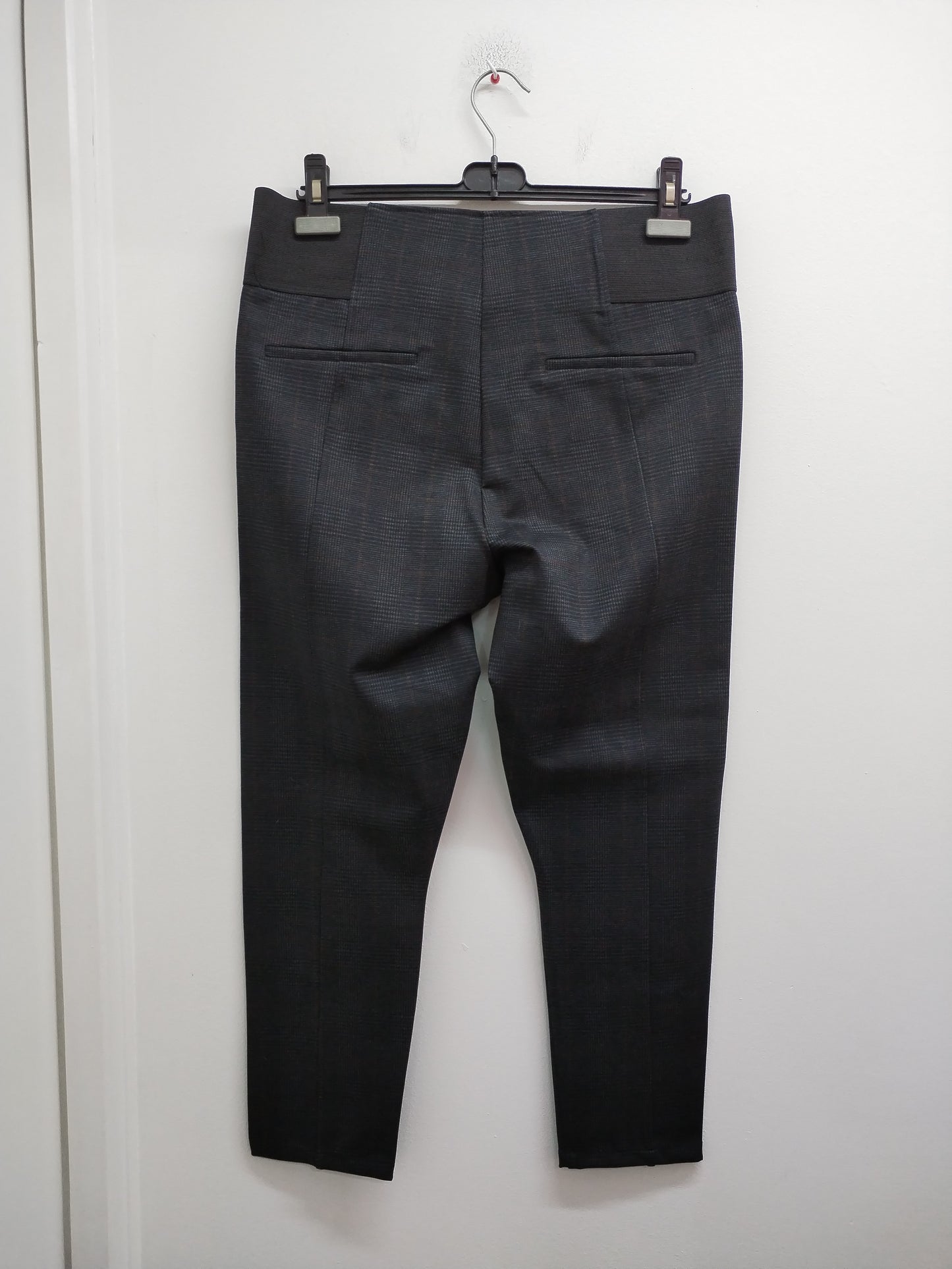 Jegging gris anthracite à carreaux Taille 46