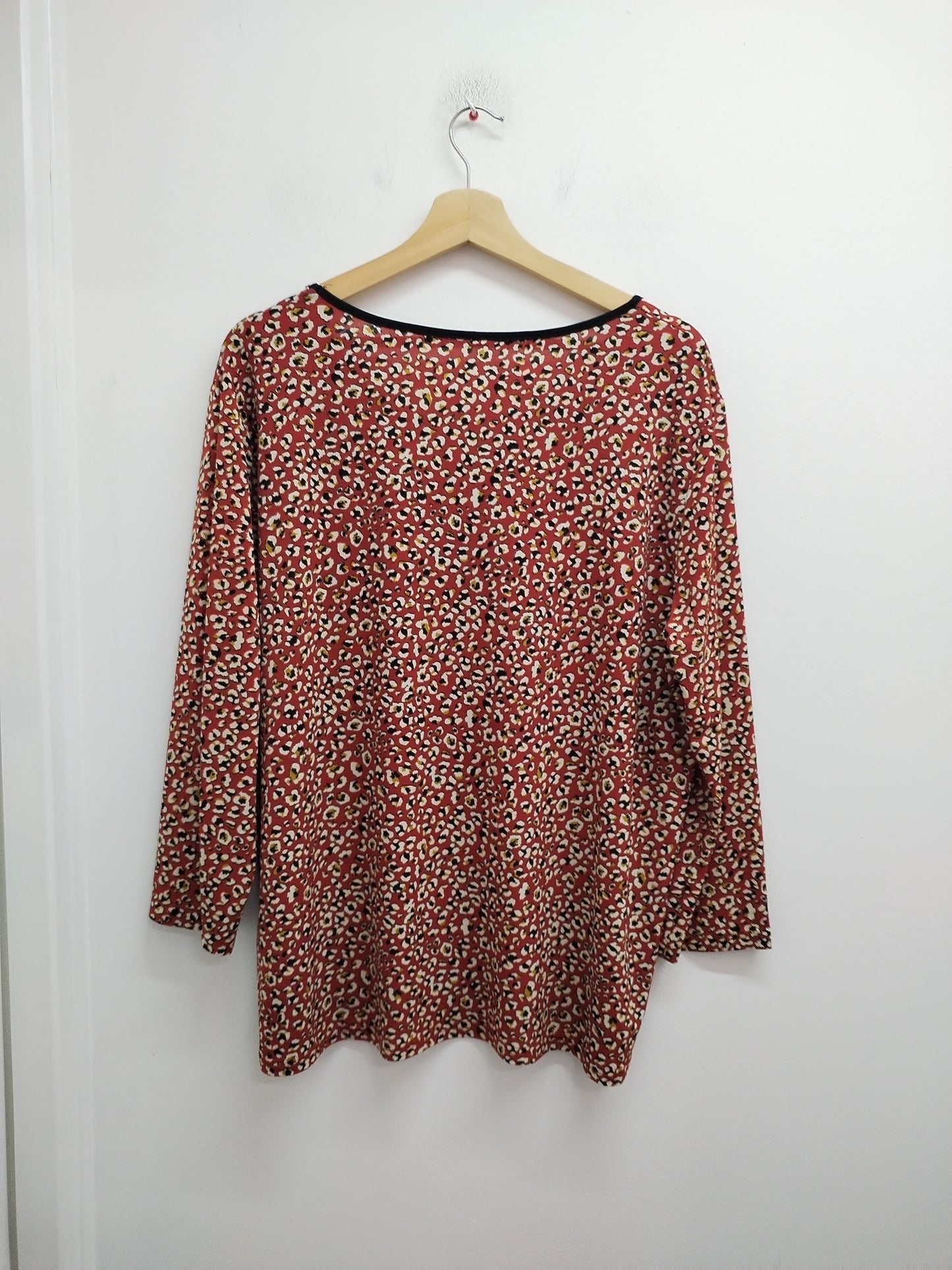 Tunique manches 3/4 imprimée avec dentelle Taille XL