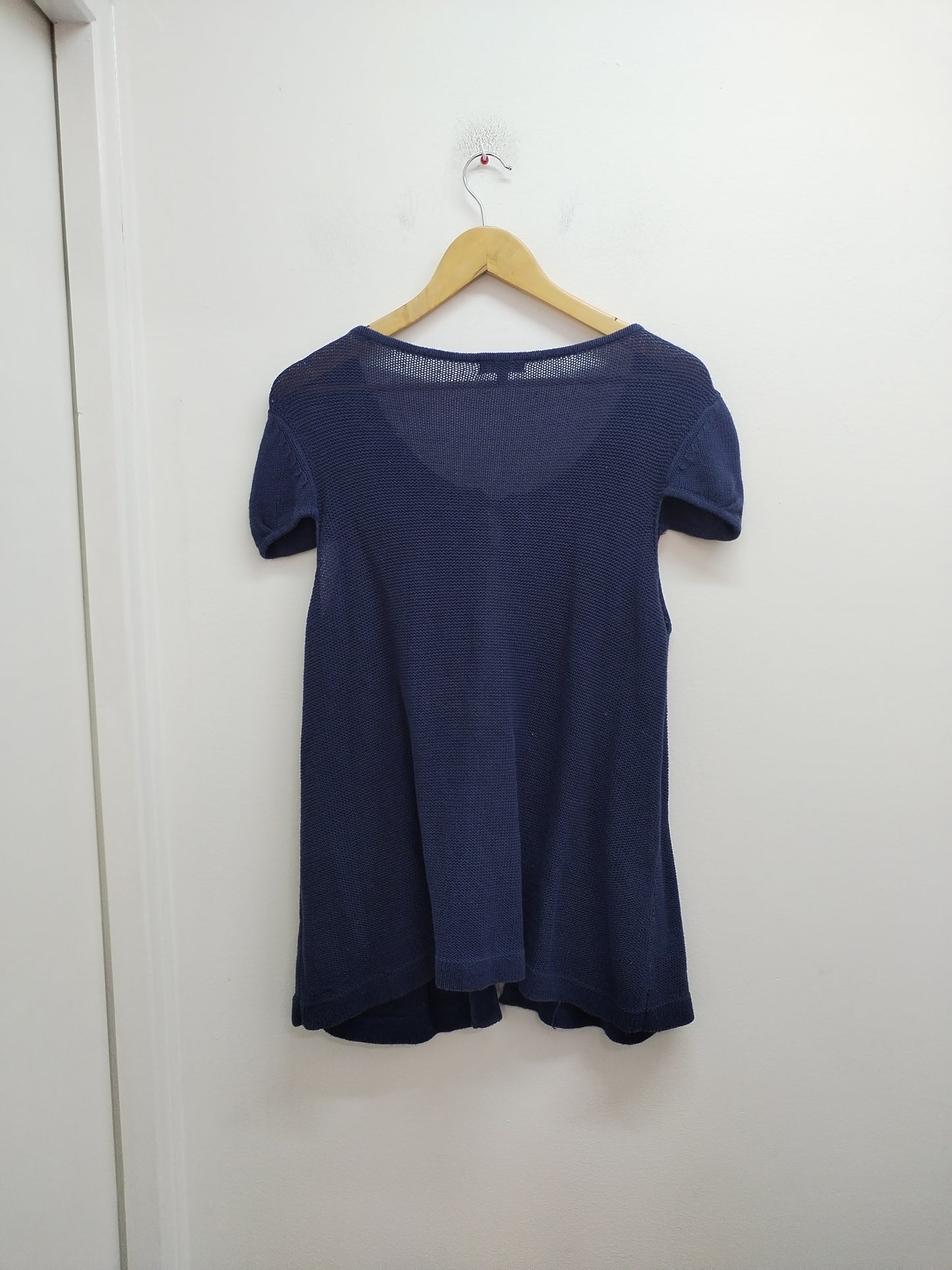 Gilet Manches Courtes Phildar Marine – Taille XL