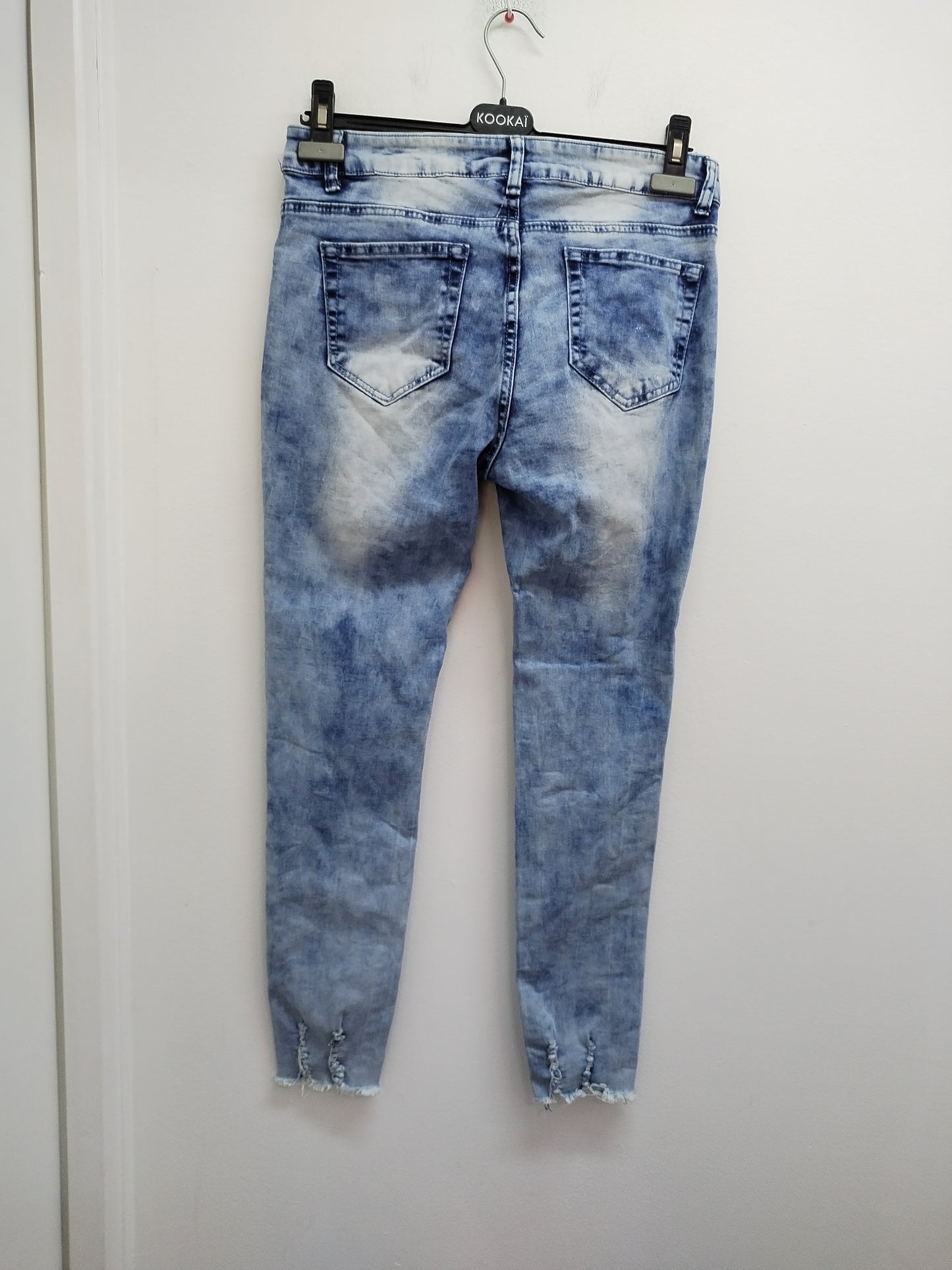 Jeans Zanku Bleu Délavé Troué – Taille 42
