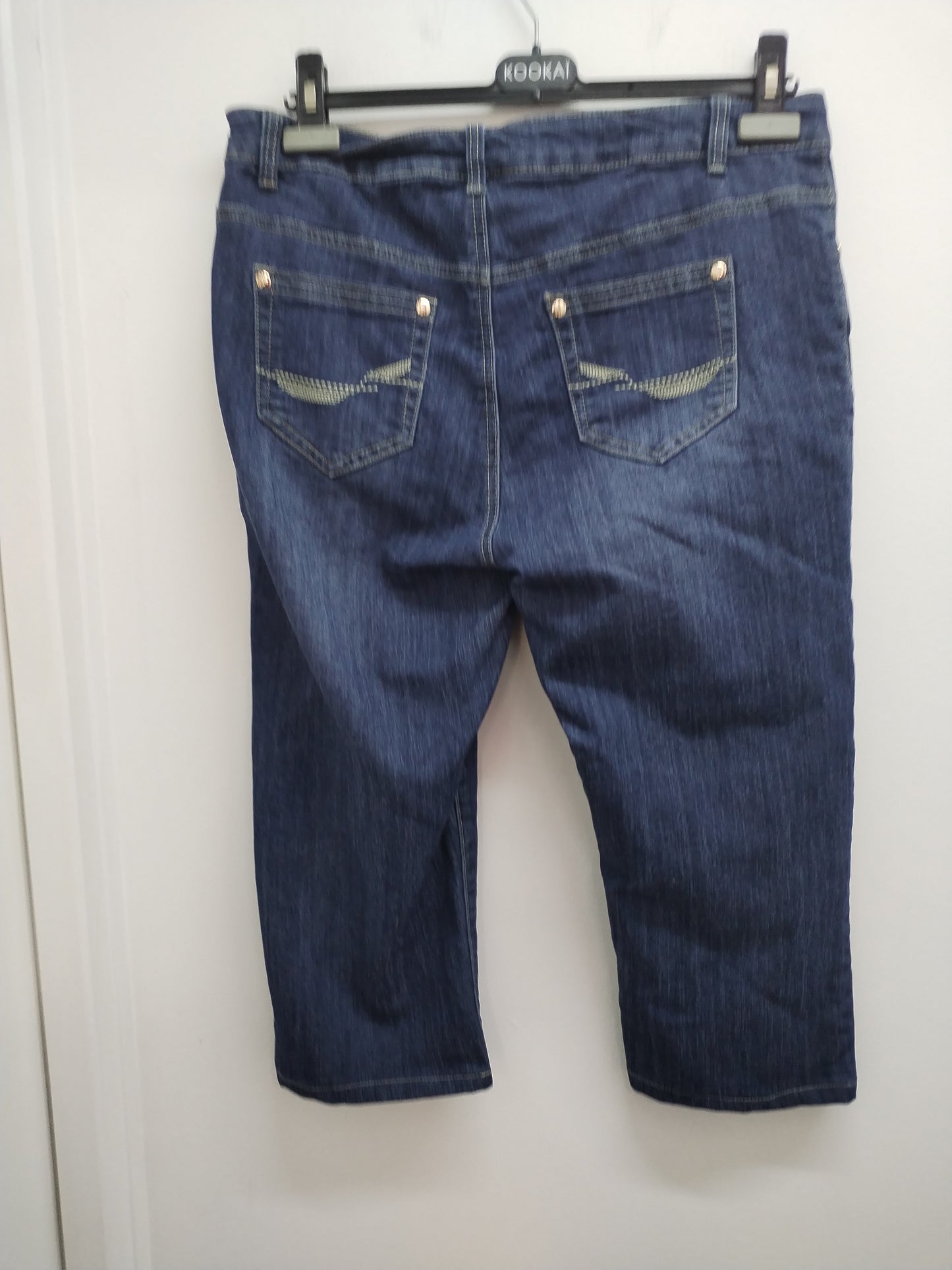 Pantacourt en jeans Just One bleu Taille 44