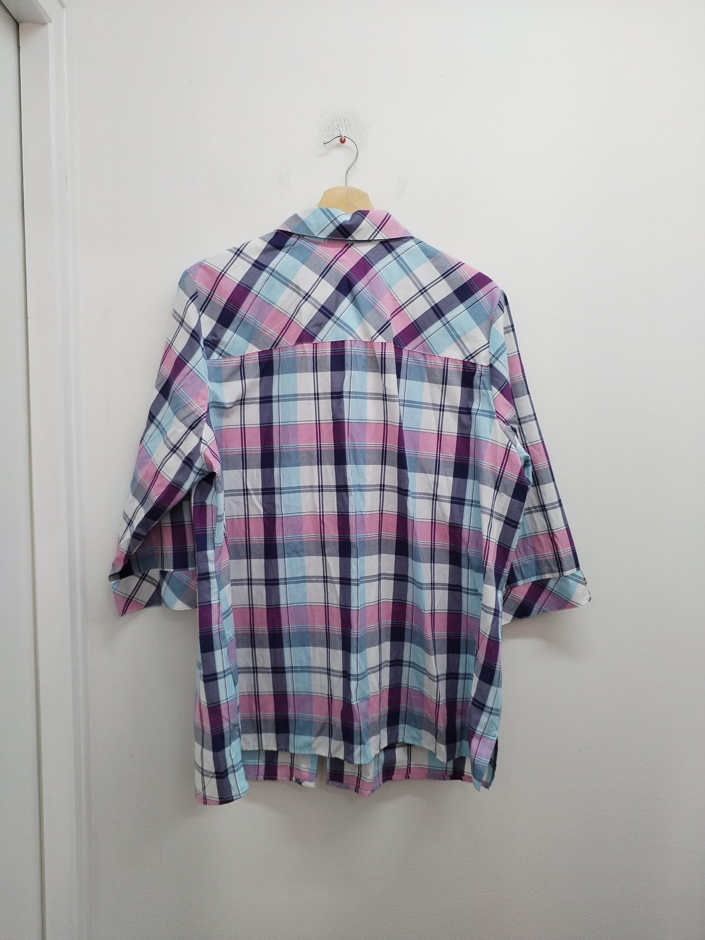 Chemise manches 3/4 Collection L à carreaux Taille 50