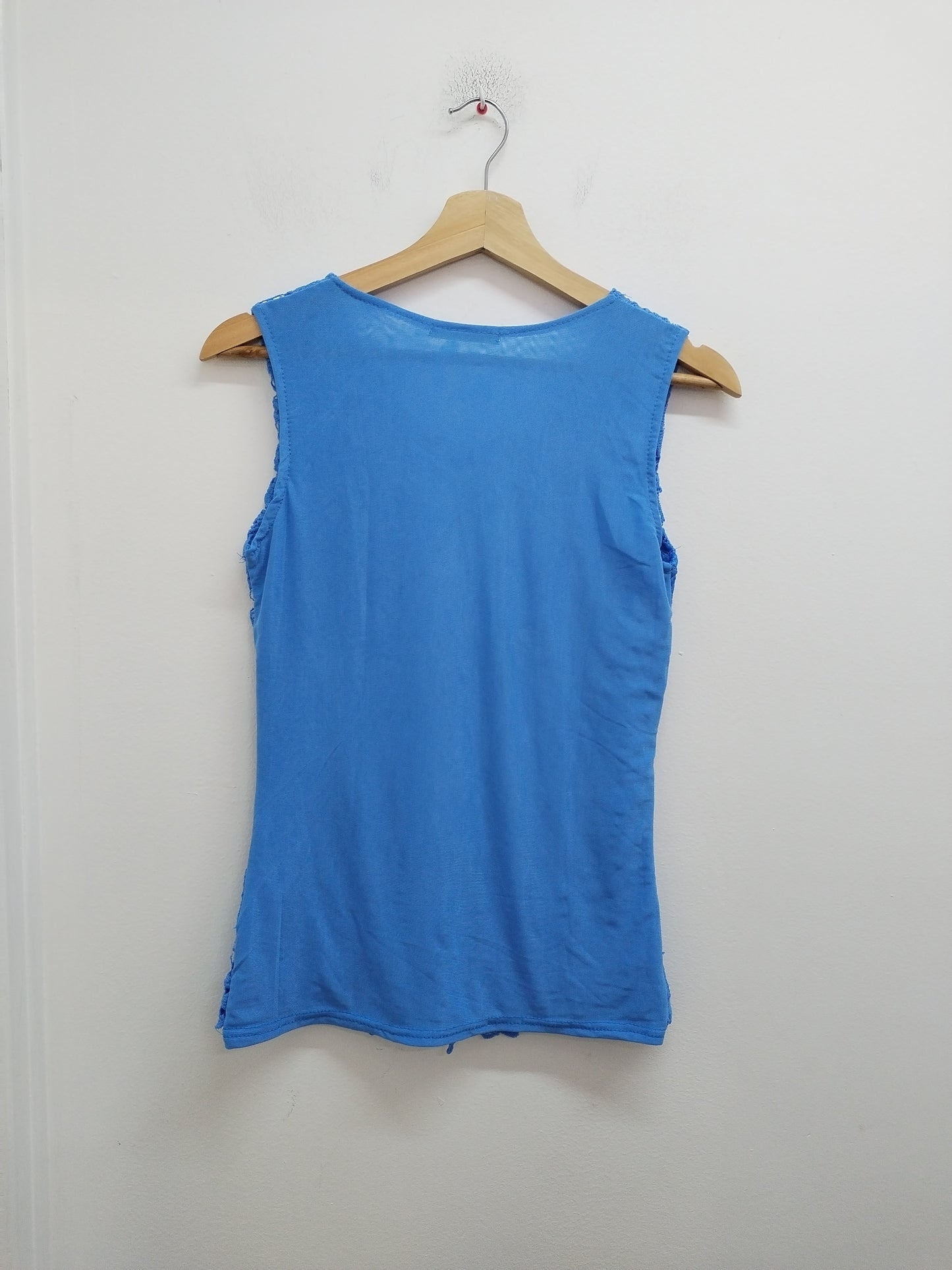 Débardeur Melya Melody bleue en dentelle Taille S
