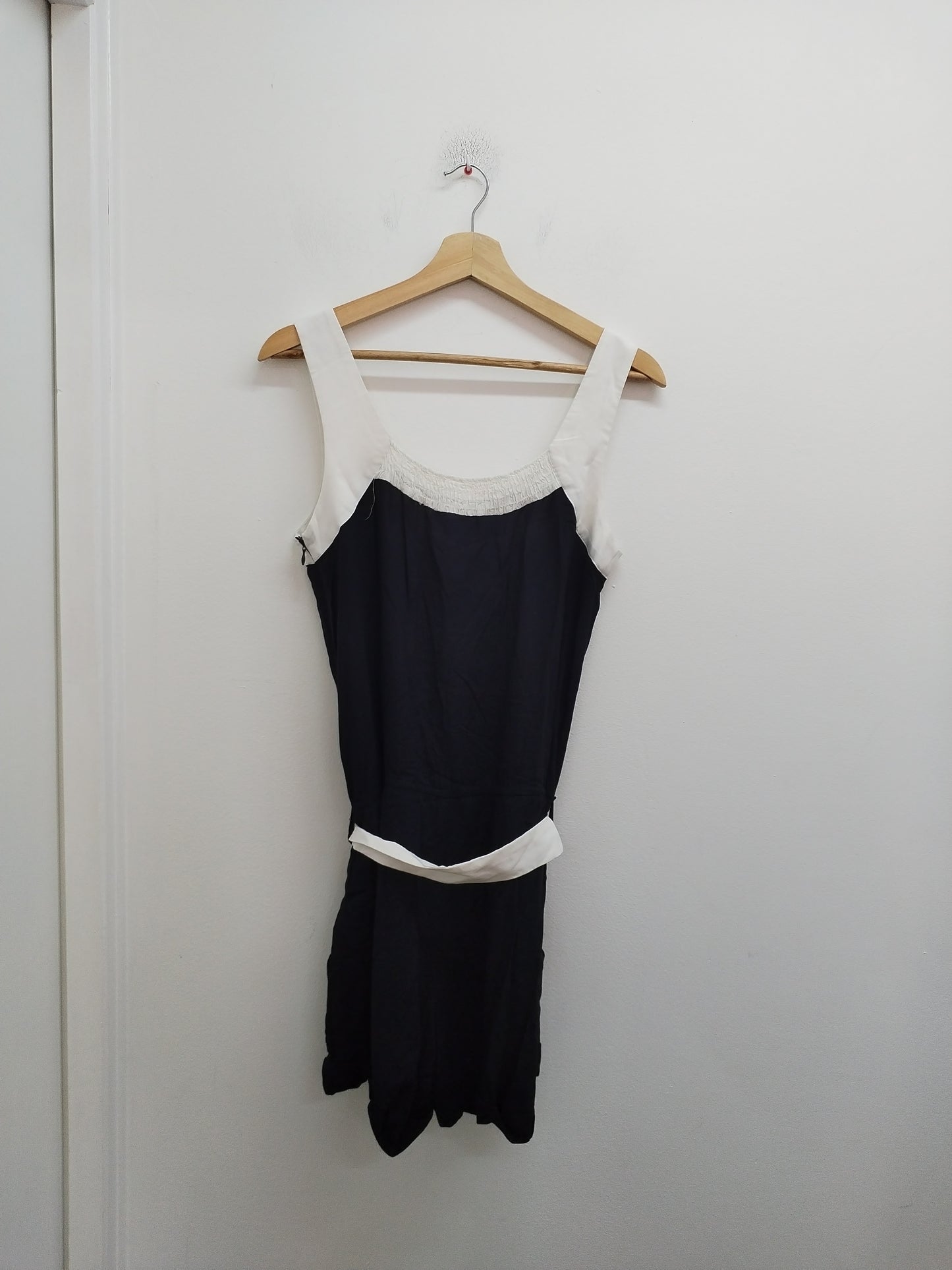 Combi-short à bretelle DiKsi noir et blanc Taille L