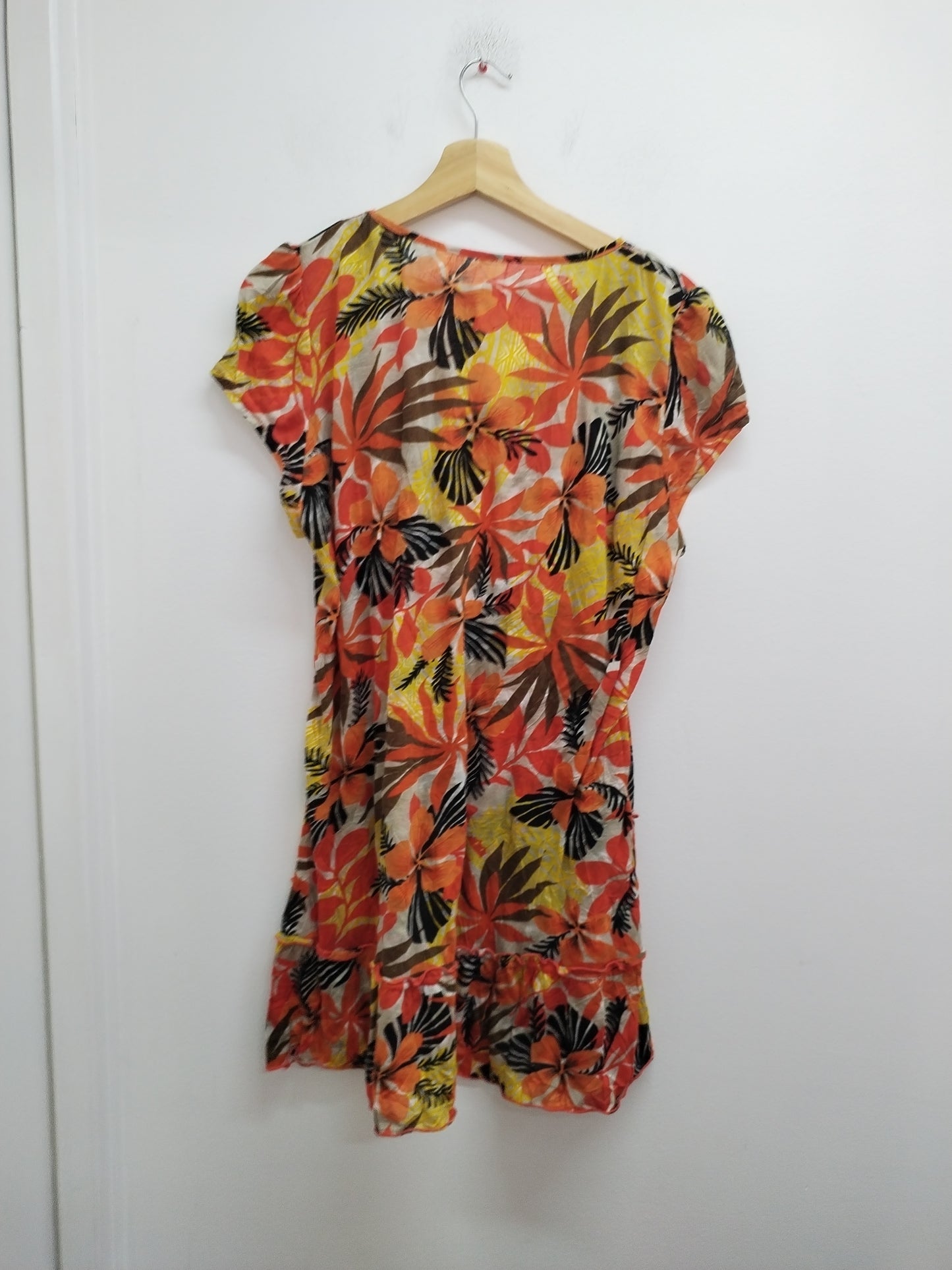 Robe tunique manches courtes fleurie Taille XL