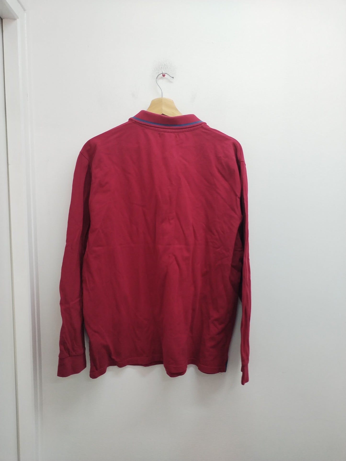 Polo manches longues Atlas For Men rouge Taille XL