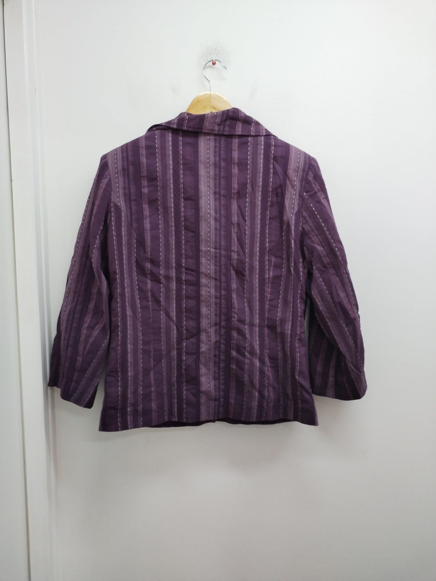 Veste manches 3/4 Affinités by Armand Thiery violette rayée Taille 42
