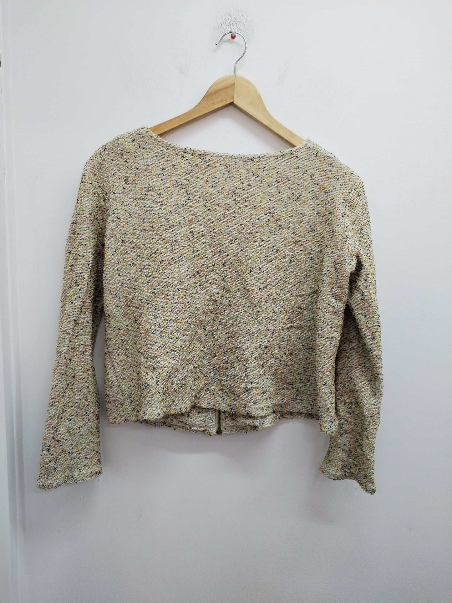 Veste courte beige chiné Taille M