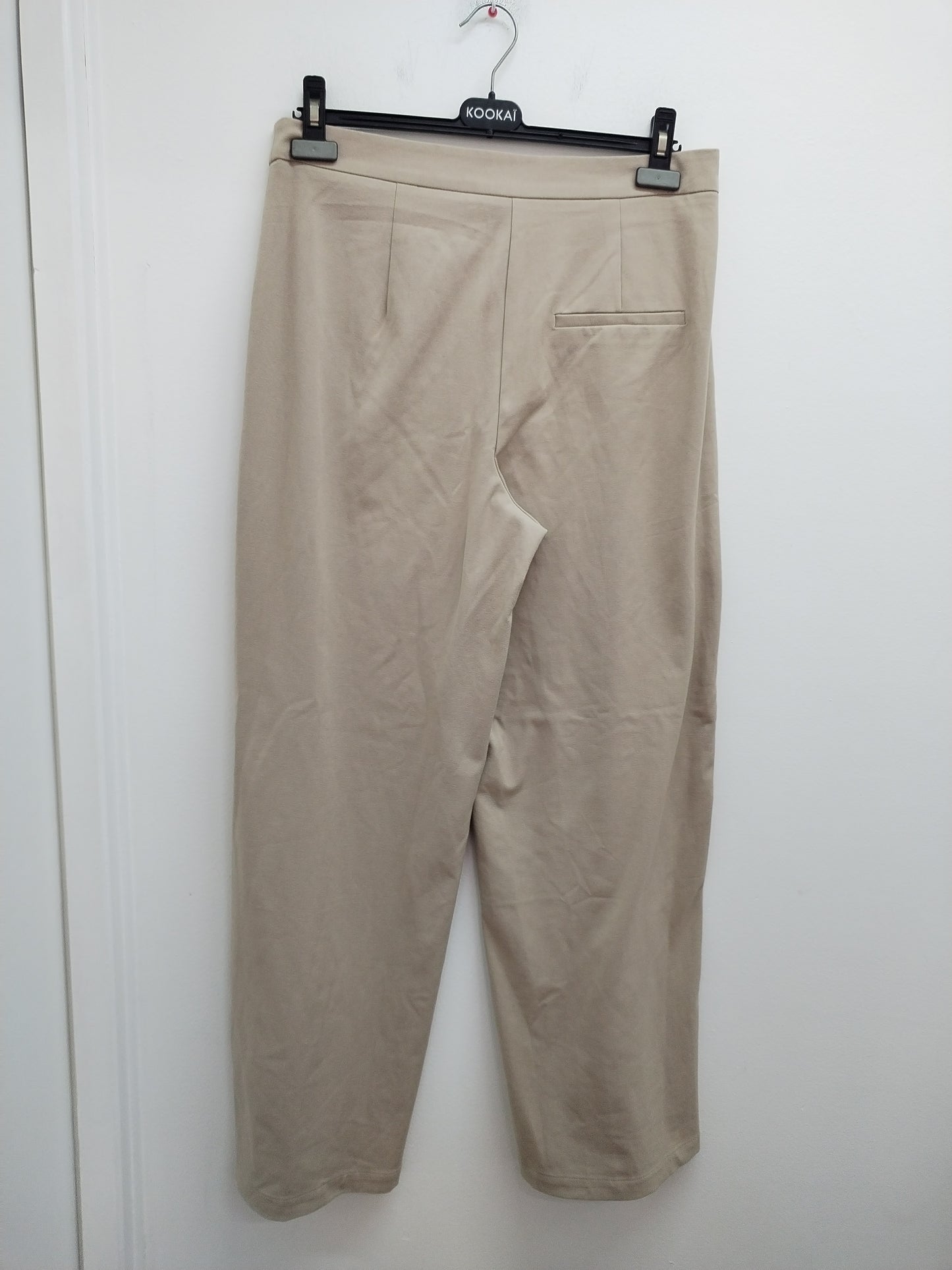Pantalon jambes larges Cache-Cache beige Taille 42