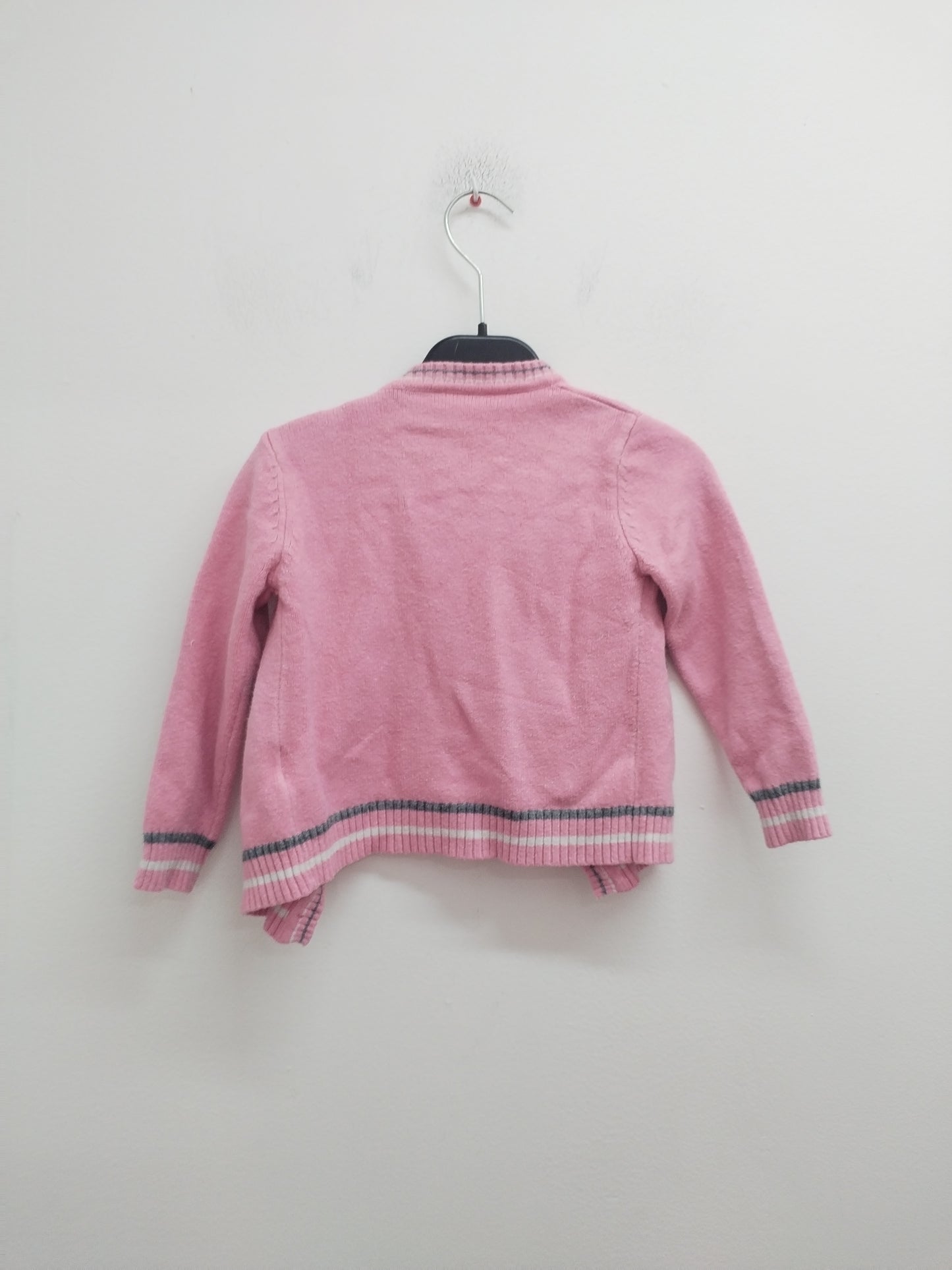 Gilet rose à motifs cœurs Taille 2/3 Ans