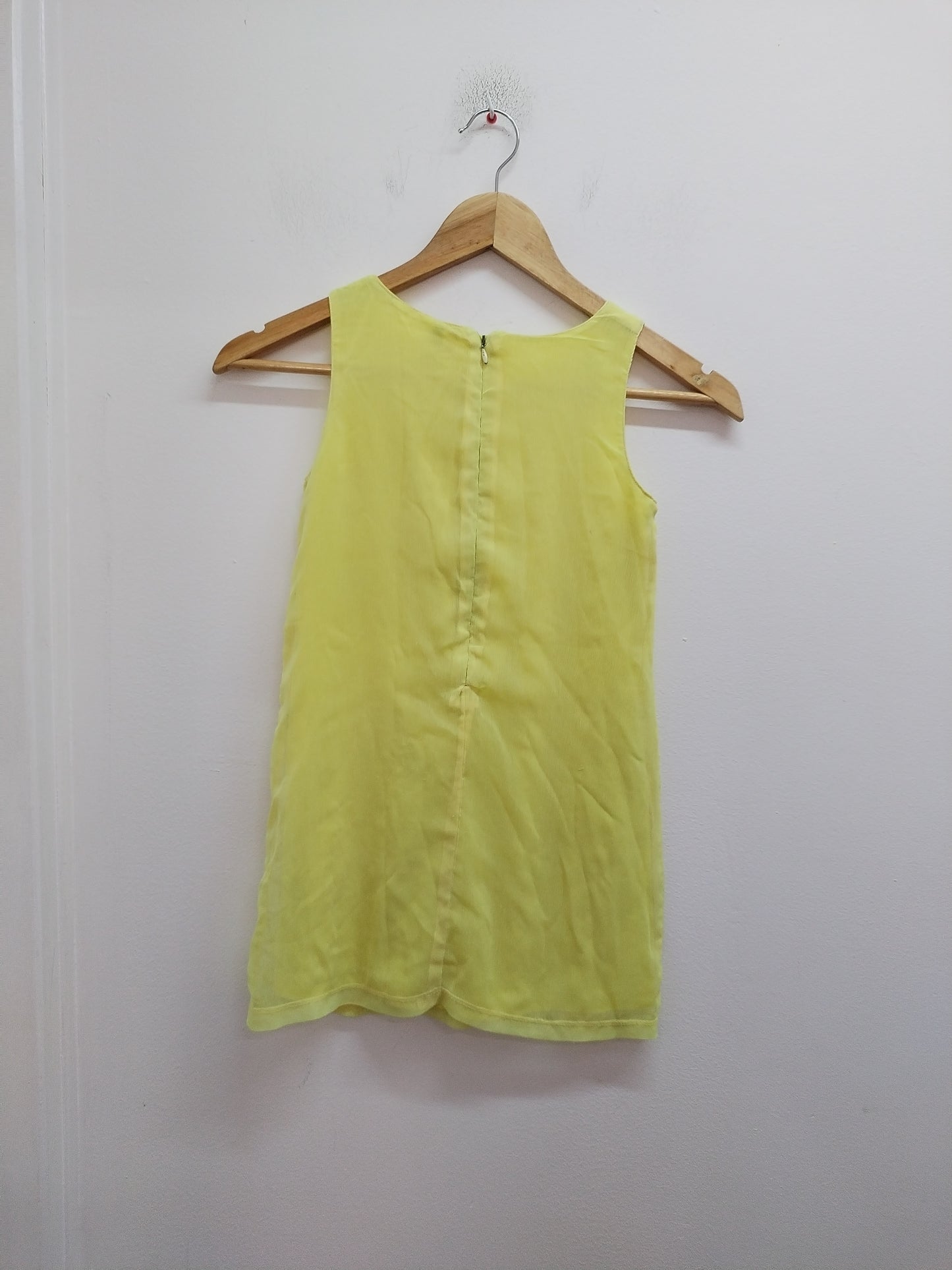 Robe sans manches Orchestra jaune avec broderie Taille 8 Ans