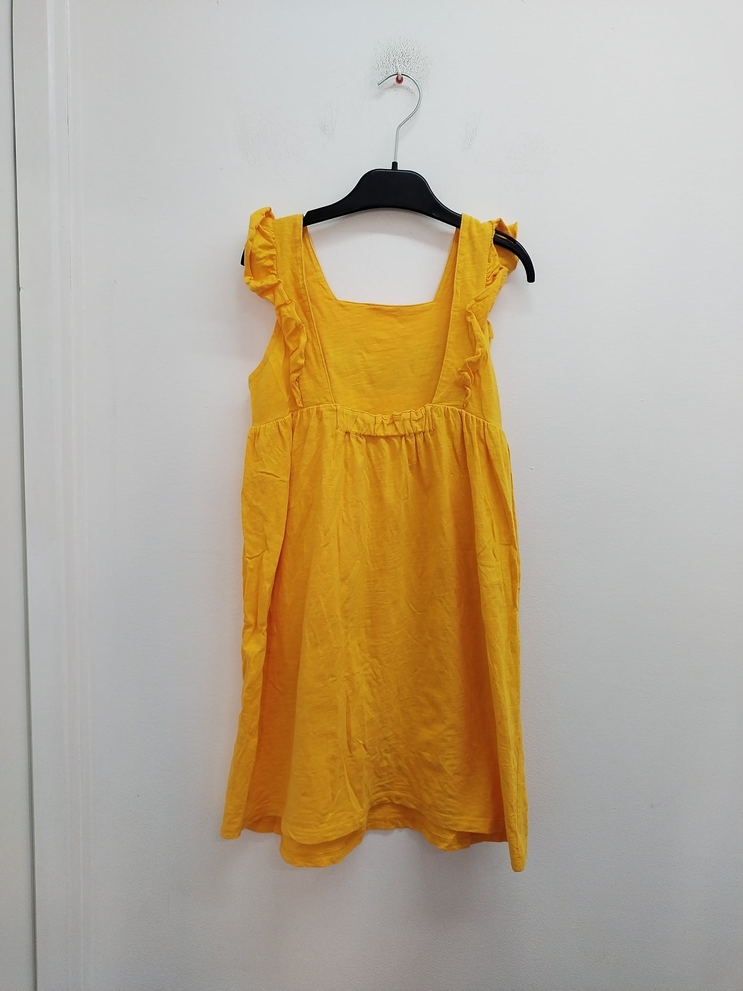 Robe à bretelles La Compagnie des Petits orange avec volants et broderie Taille 10 Ans