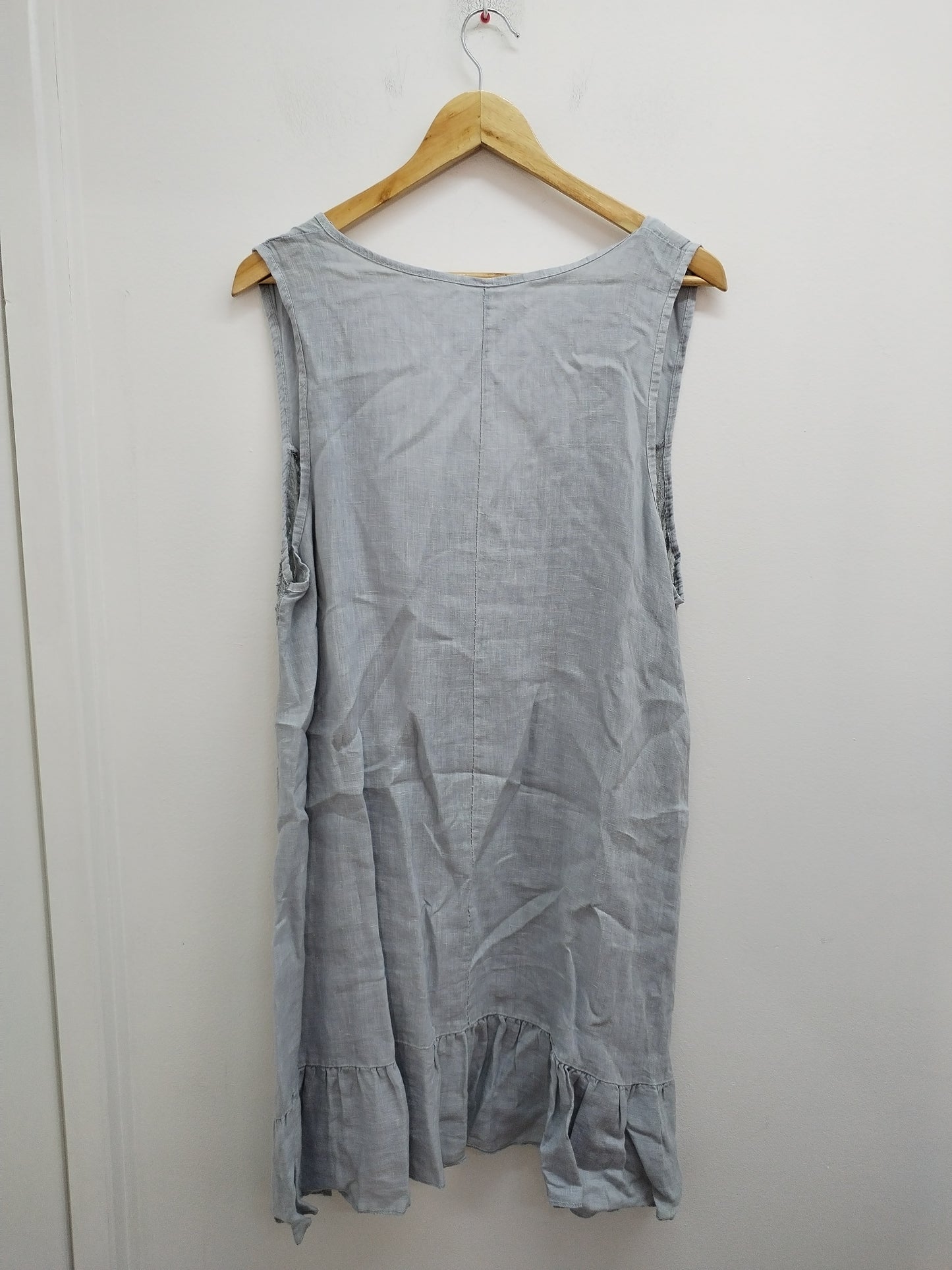 Robe bleue grise avec dentelle Taille L
