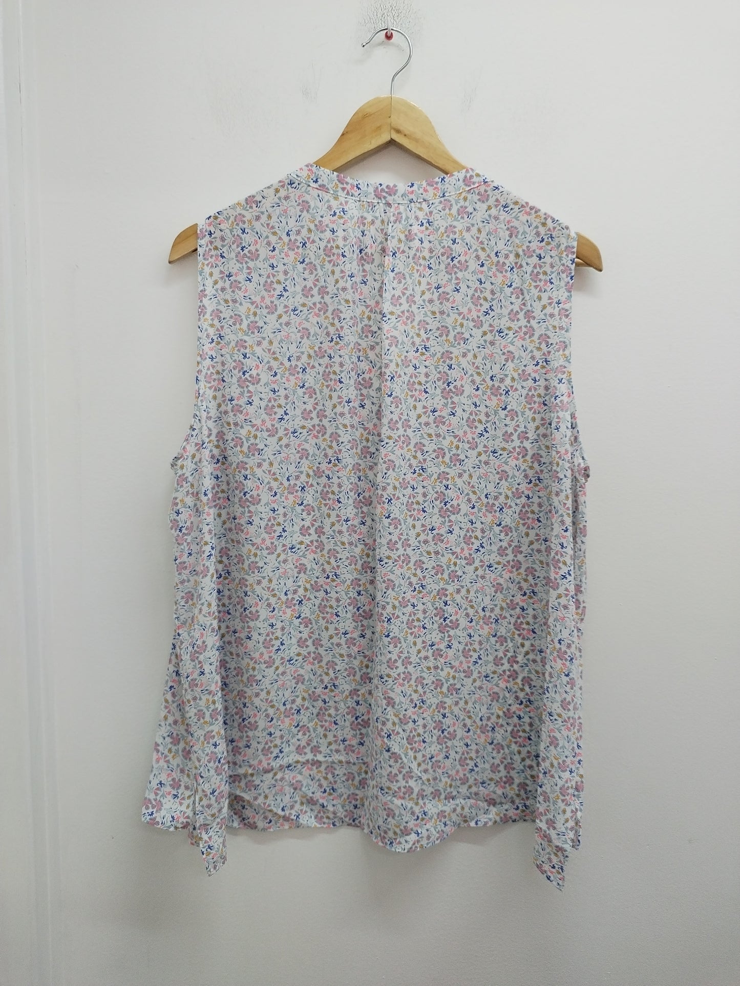 Tunique sans manches blanche fleurie Taille 2XL