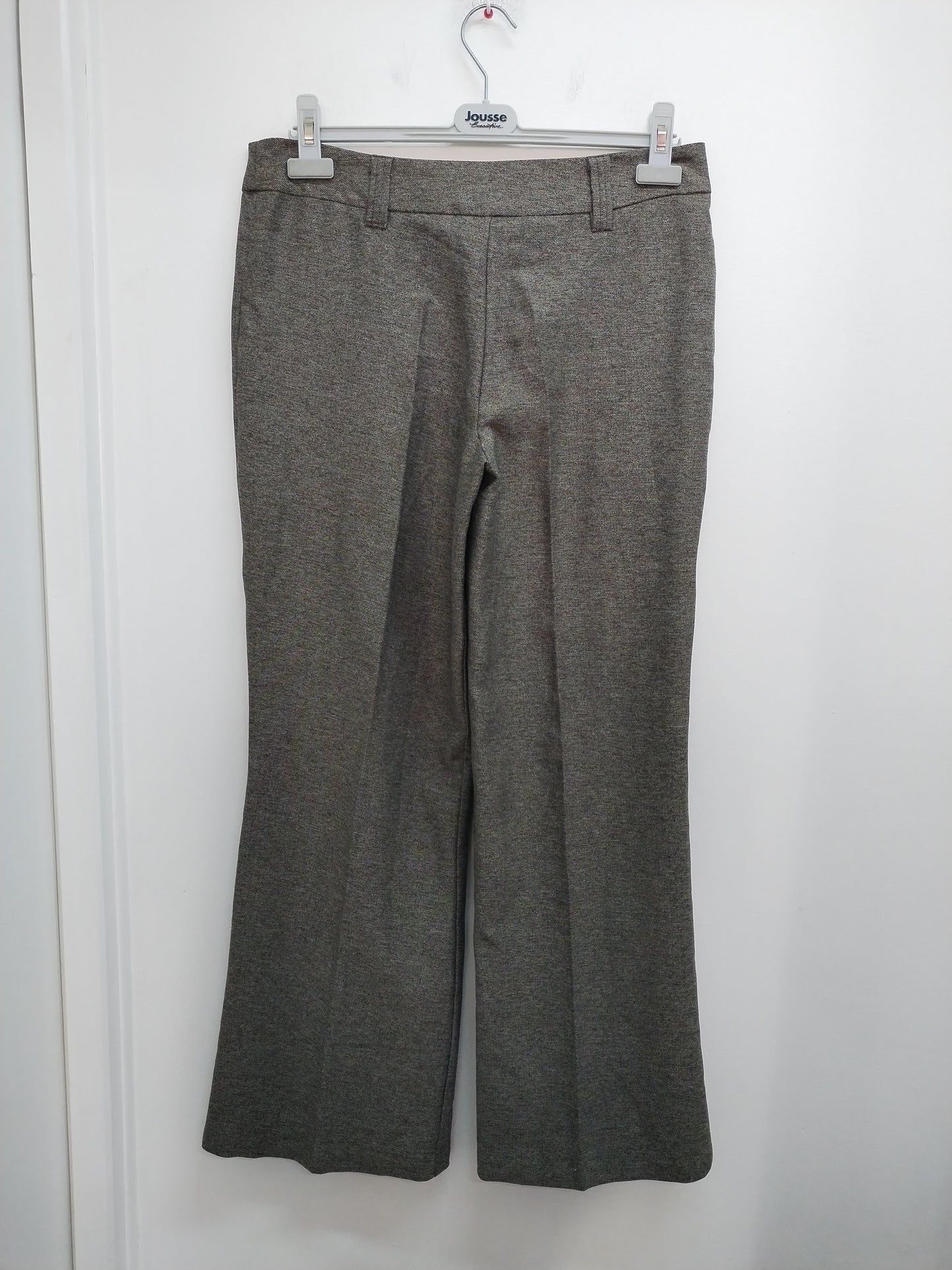 Pantalon jambes larges Style marron chiné Taille 42