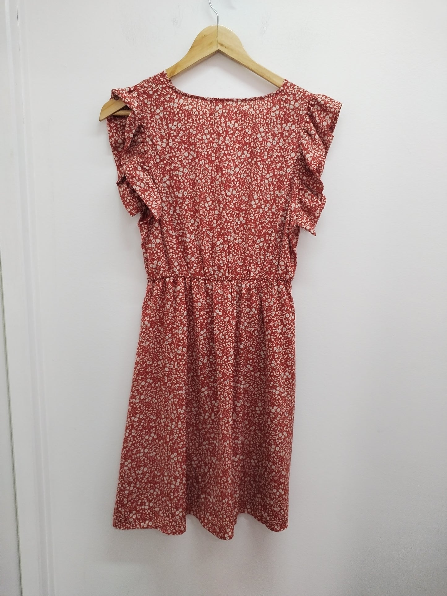 Robe manches courtes Archie Love rouille fleurie Taille S/M