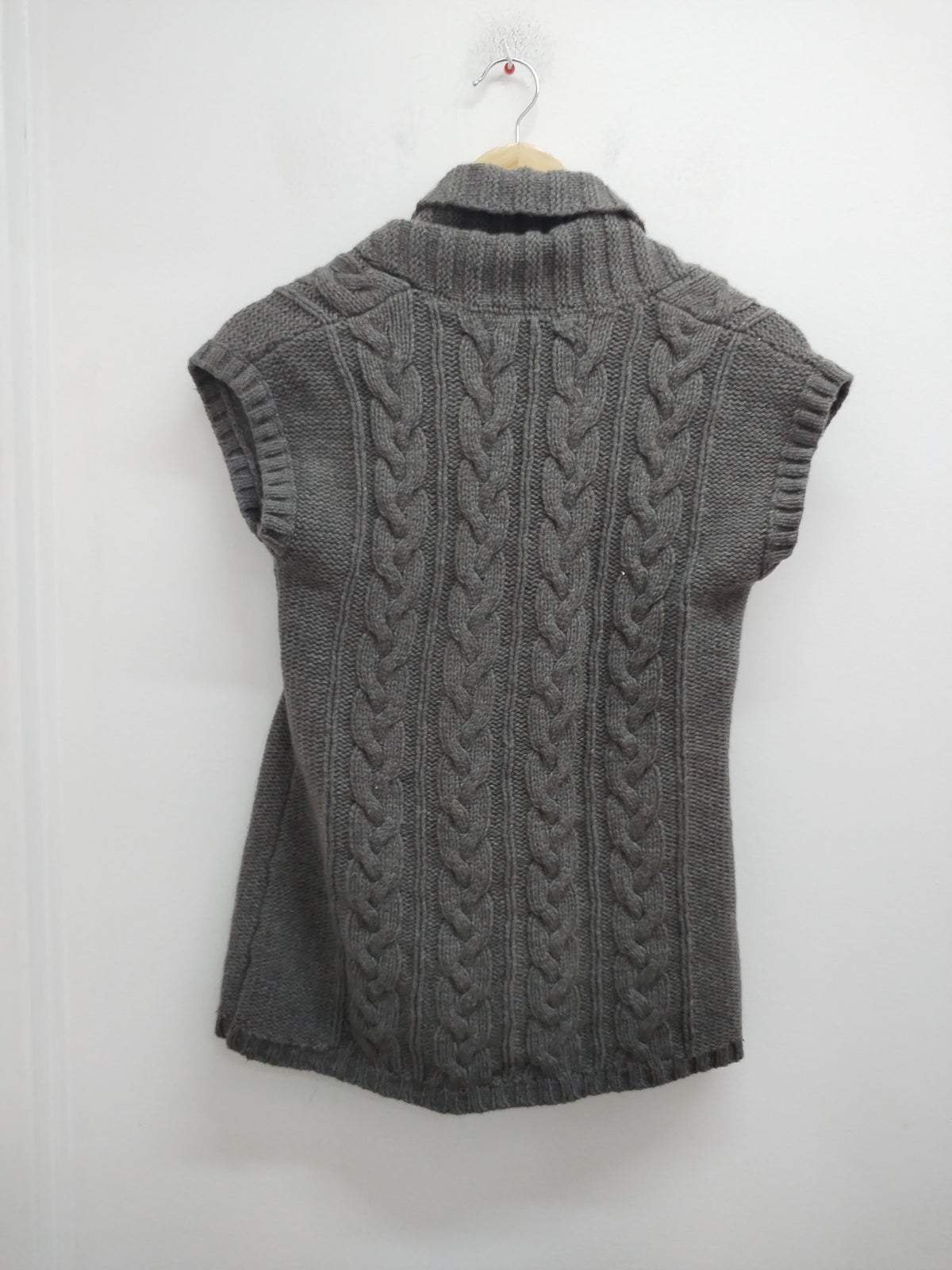 Gilet sans manches en mailles Esprit gris Taille S
