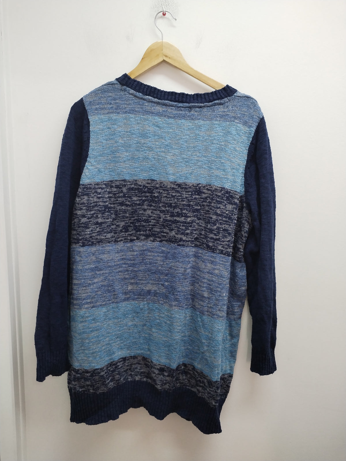 Gilet John Baner rayé bleu Taille 50/52