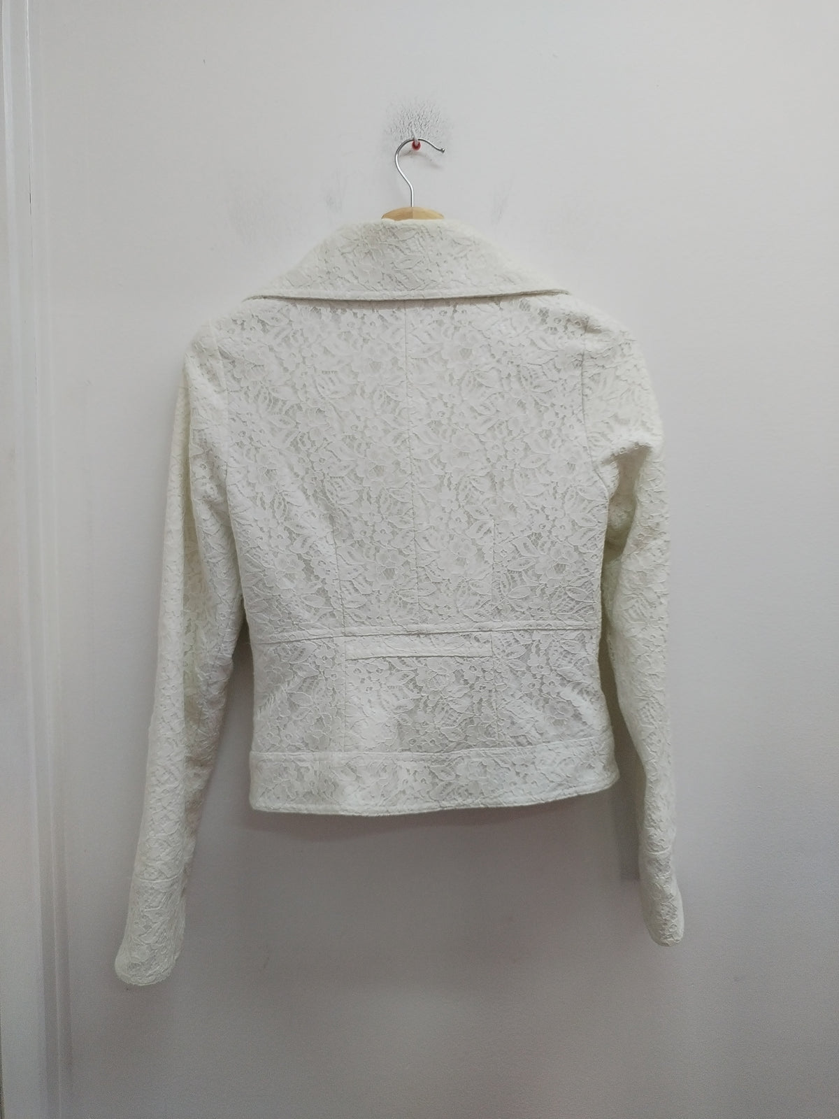 Veste courte Morgan blanche avec dentelle Taille 36