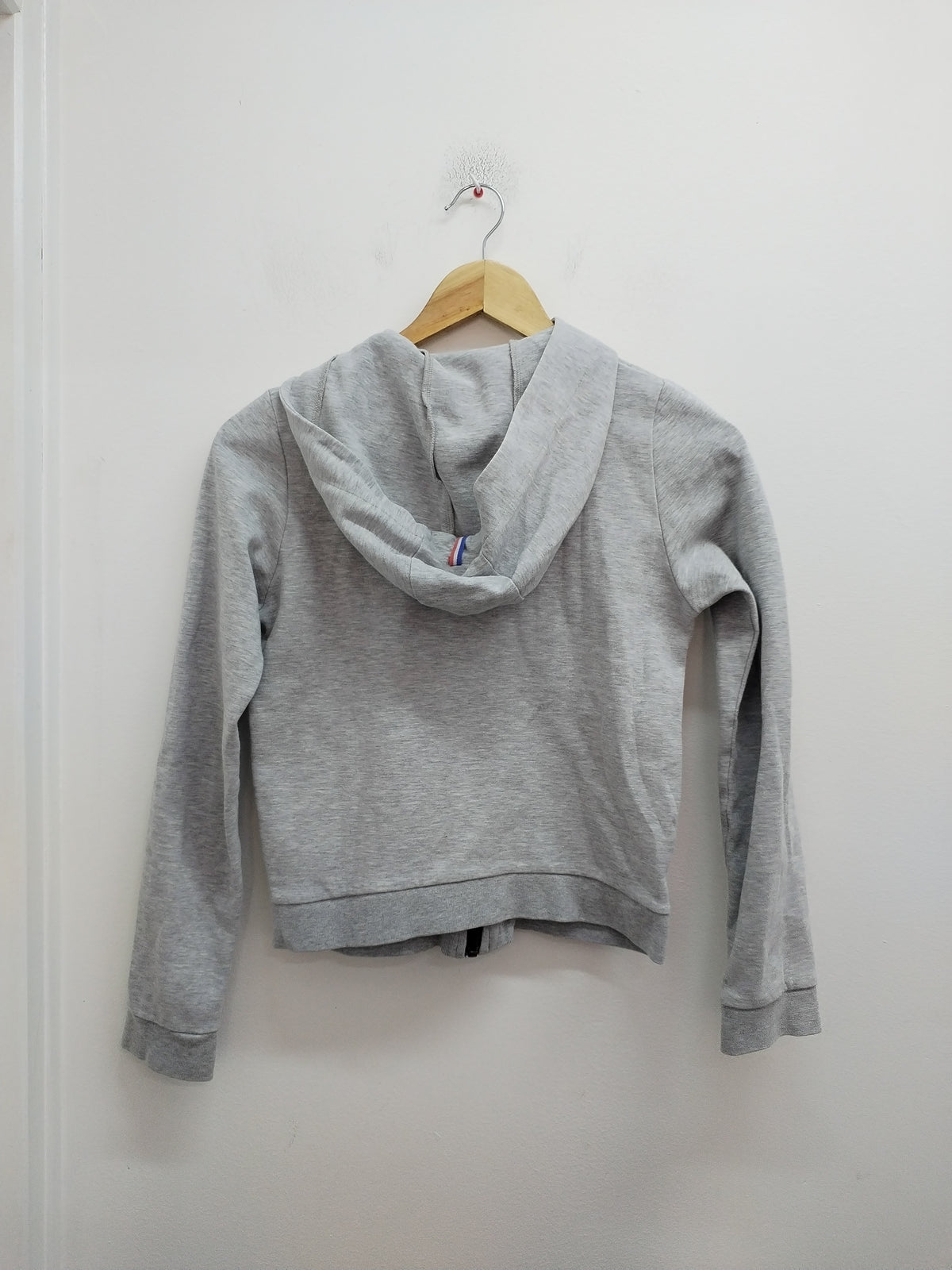 Sweat zippé à capuche Le Coq Sportif gris Taille 12 Ans