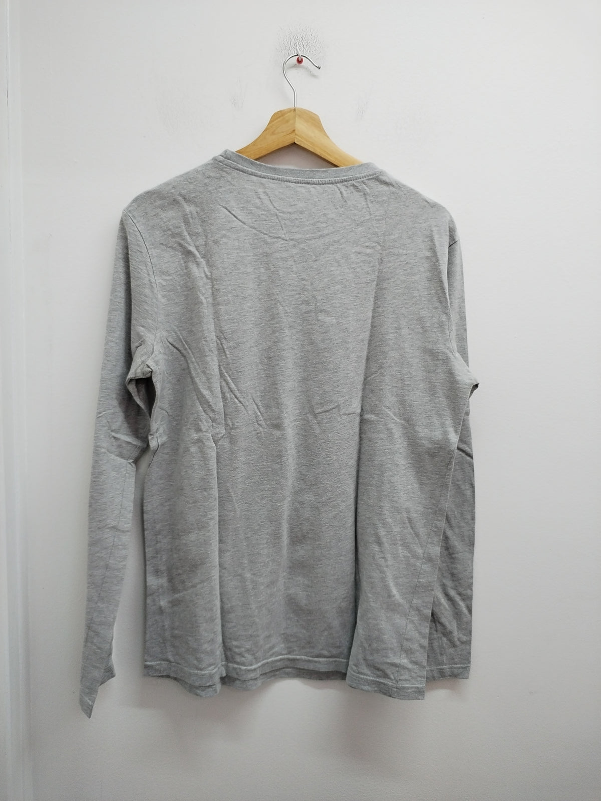 T-shirt manches longues Kiabi gris avec impression Taille M