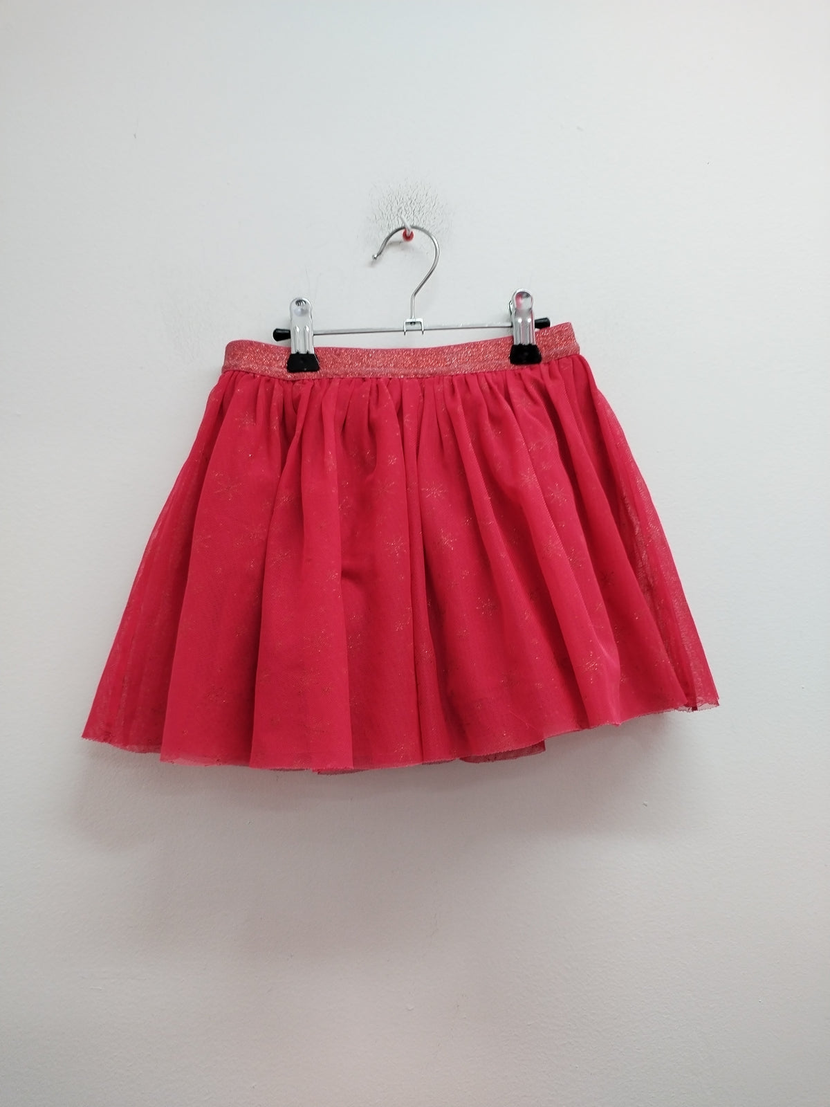 Jupe tutu Okaïdi rouge à motifs pailletés Taille 8 Ans