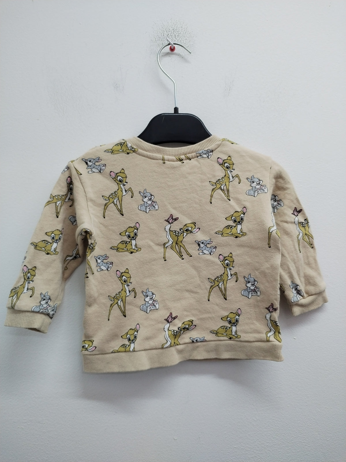 Sweat Disney beige à motifs "Bambi" Taille 9/12 Mois