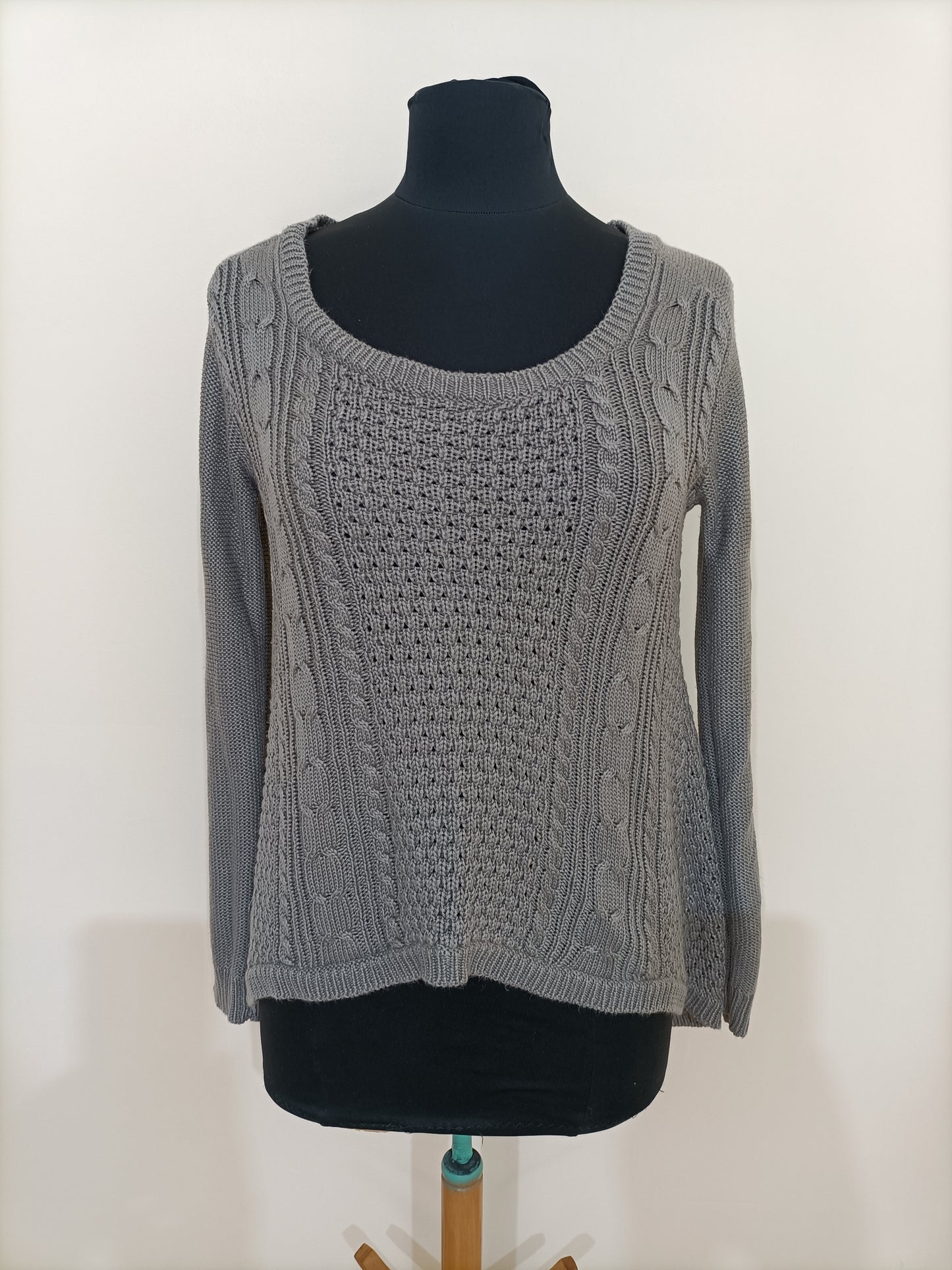 Pull ZARAKINT gris en maille Taille M