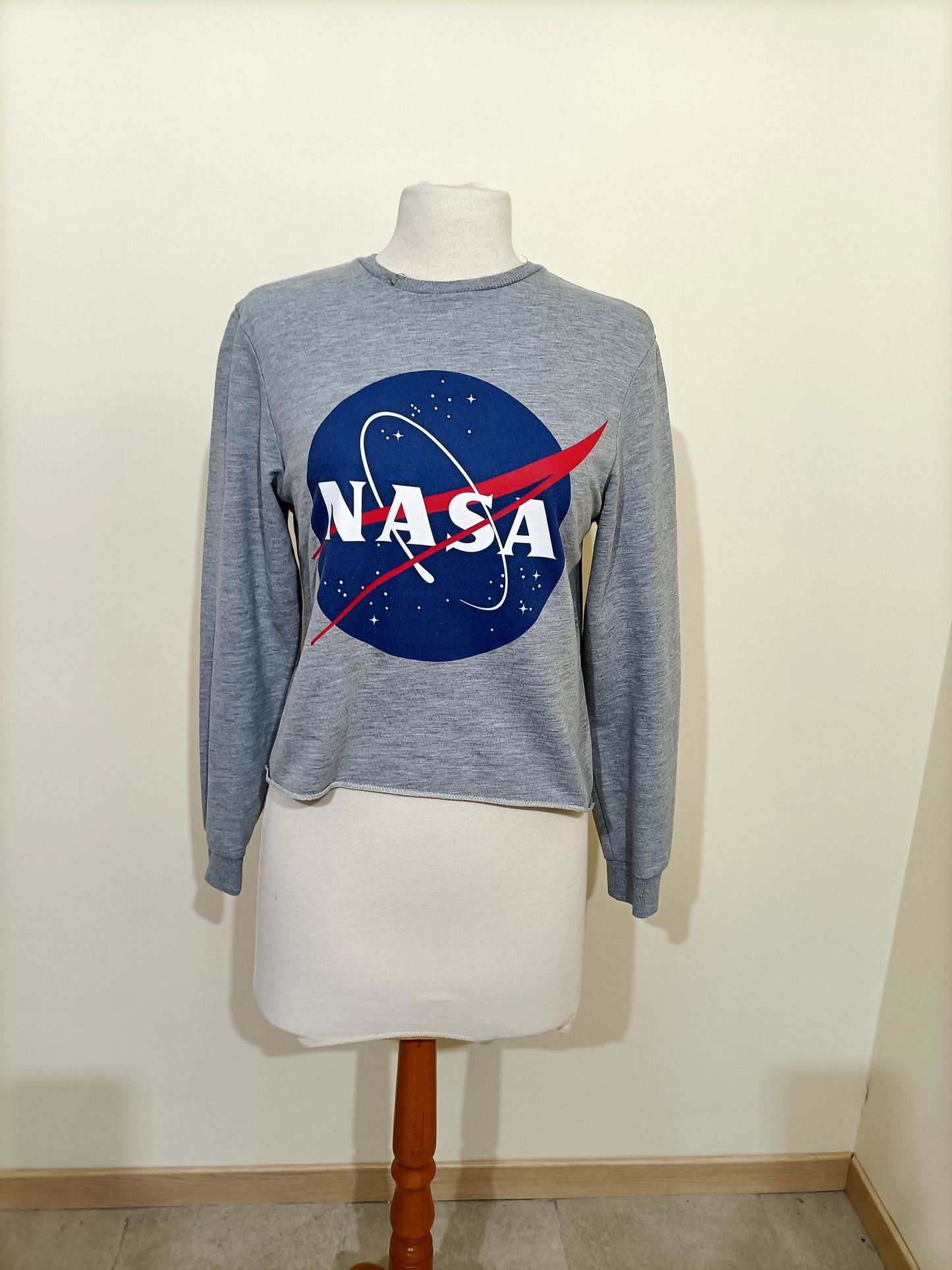 Sweat court Nasa gris Taille S