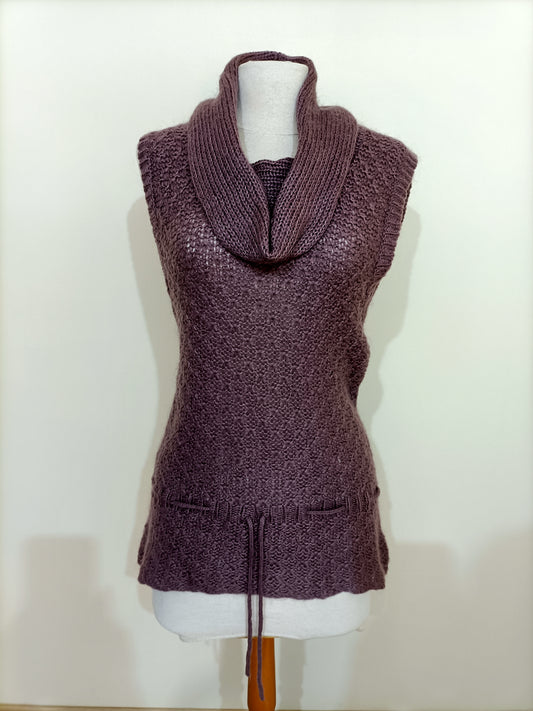 Pull Etam rose sans manche Taille 36