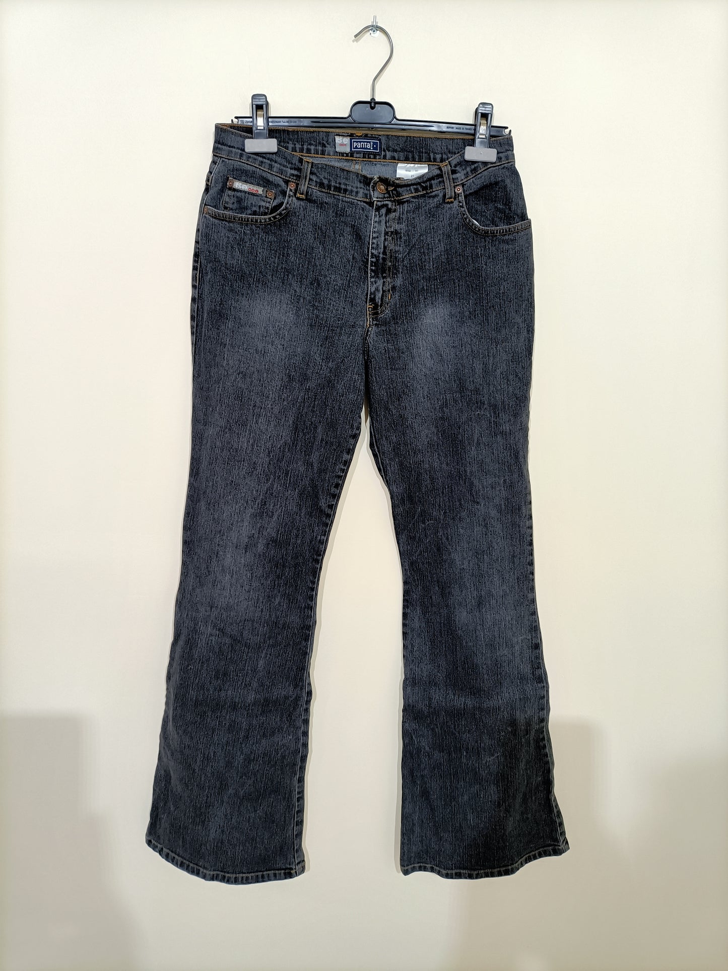 Jeans Panta Shop gris délavé pattes d'eph Taille 40