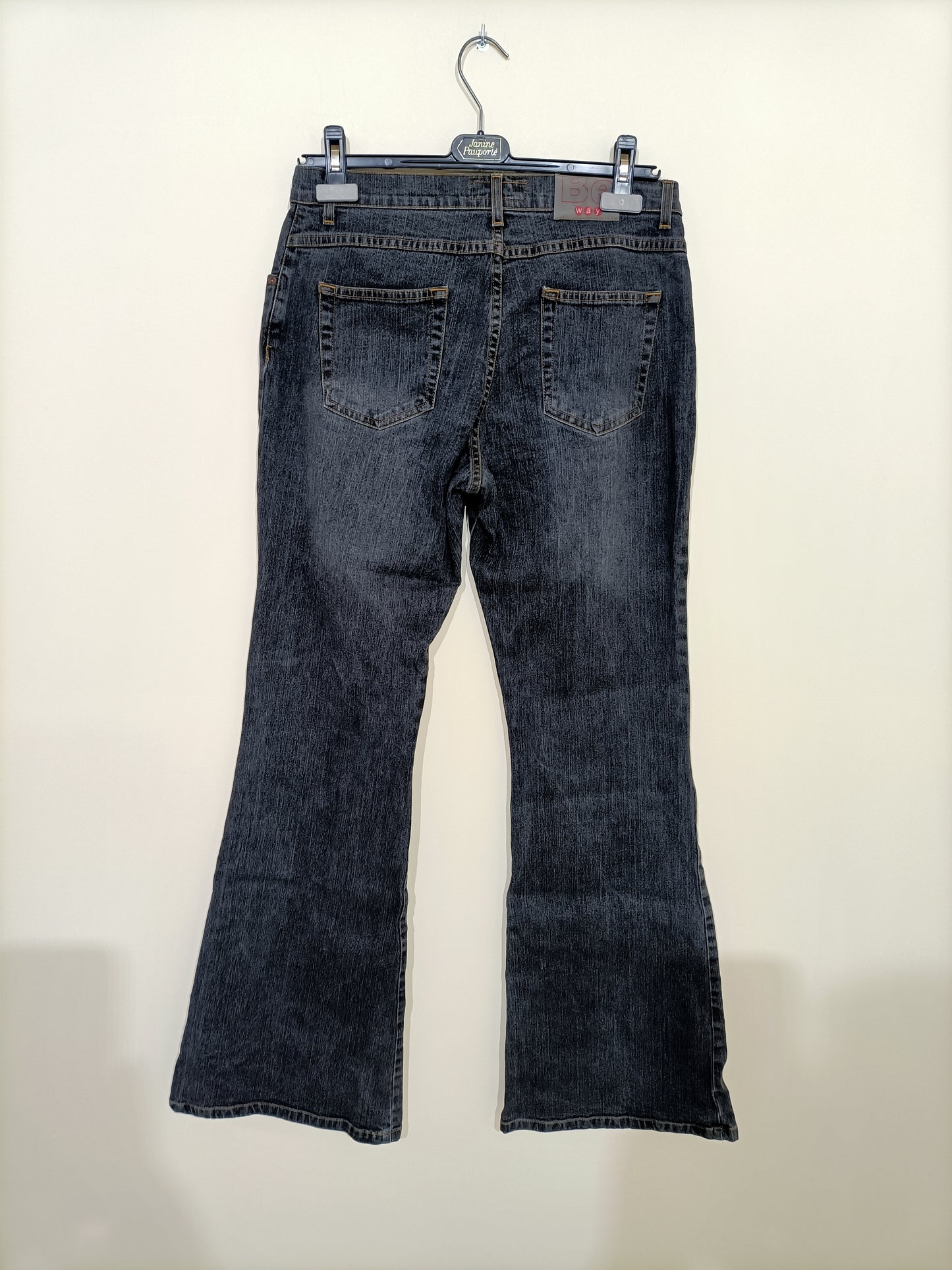 Jeans Panta Shop gris délavé pattes d'eph Taille 40