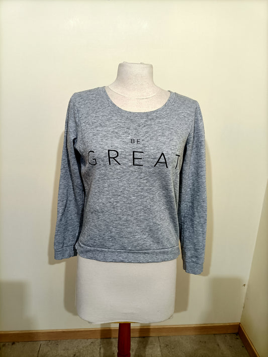 Sweat Only gris avec impression Taille S