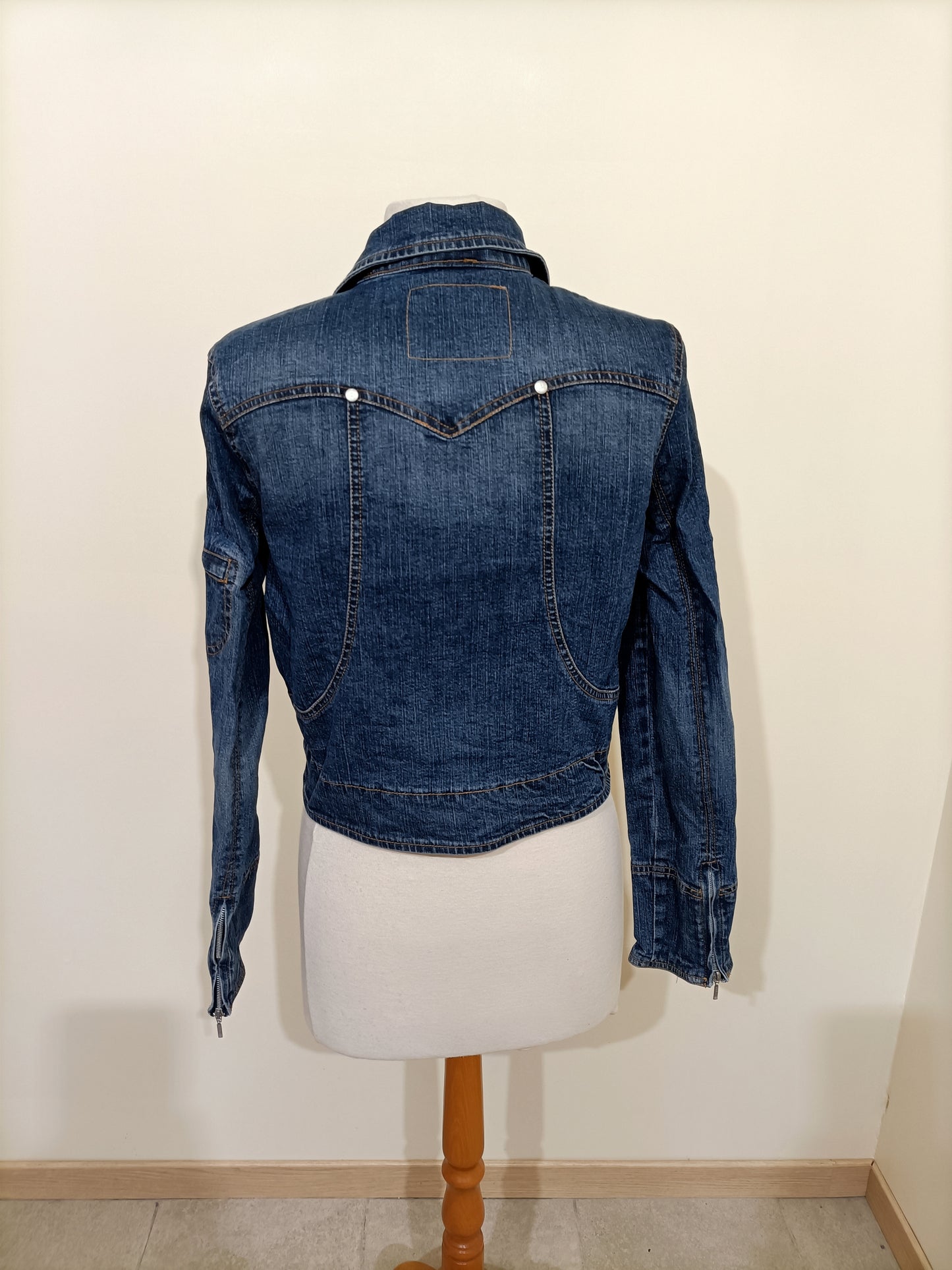 Veste en jeans Spot bleue Taille L