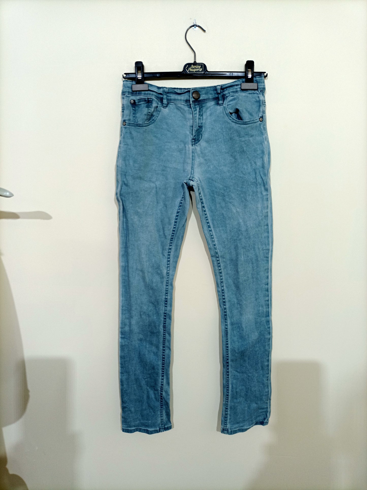 Jeans IKKS bleu clair délavé Taille 14 Ans