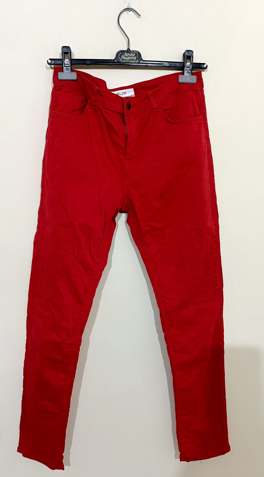 Jeans Kiabi rouge slim Taille 40