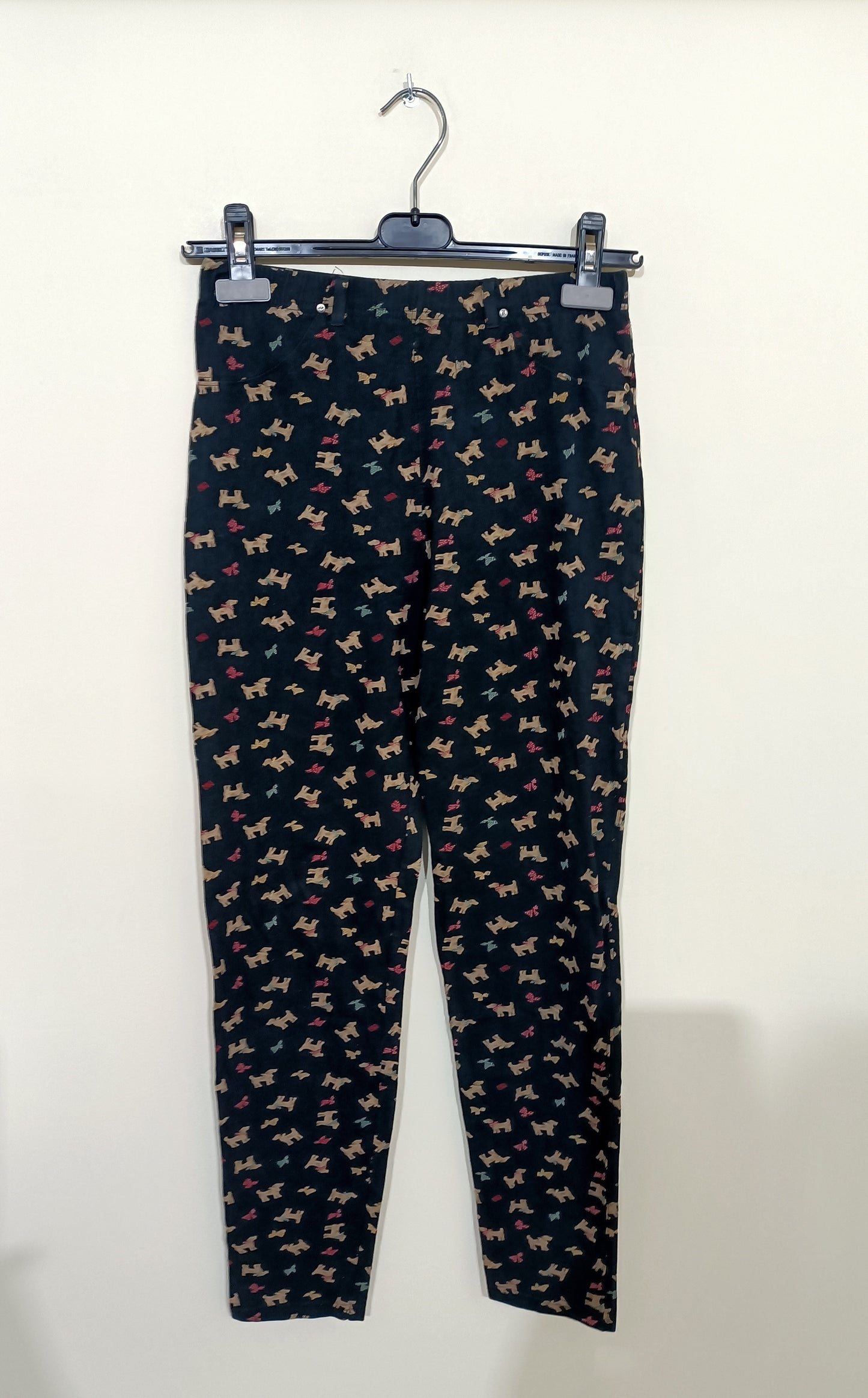 Jegging Dorotennis noir à motifs chiens et nœuds Taille 14 Ans