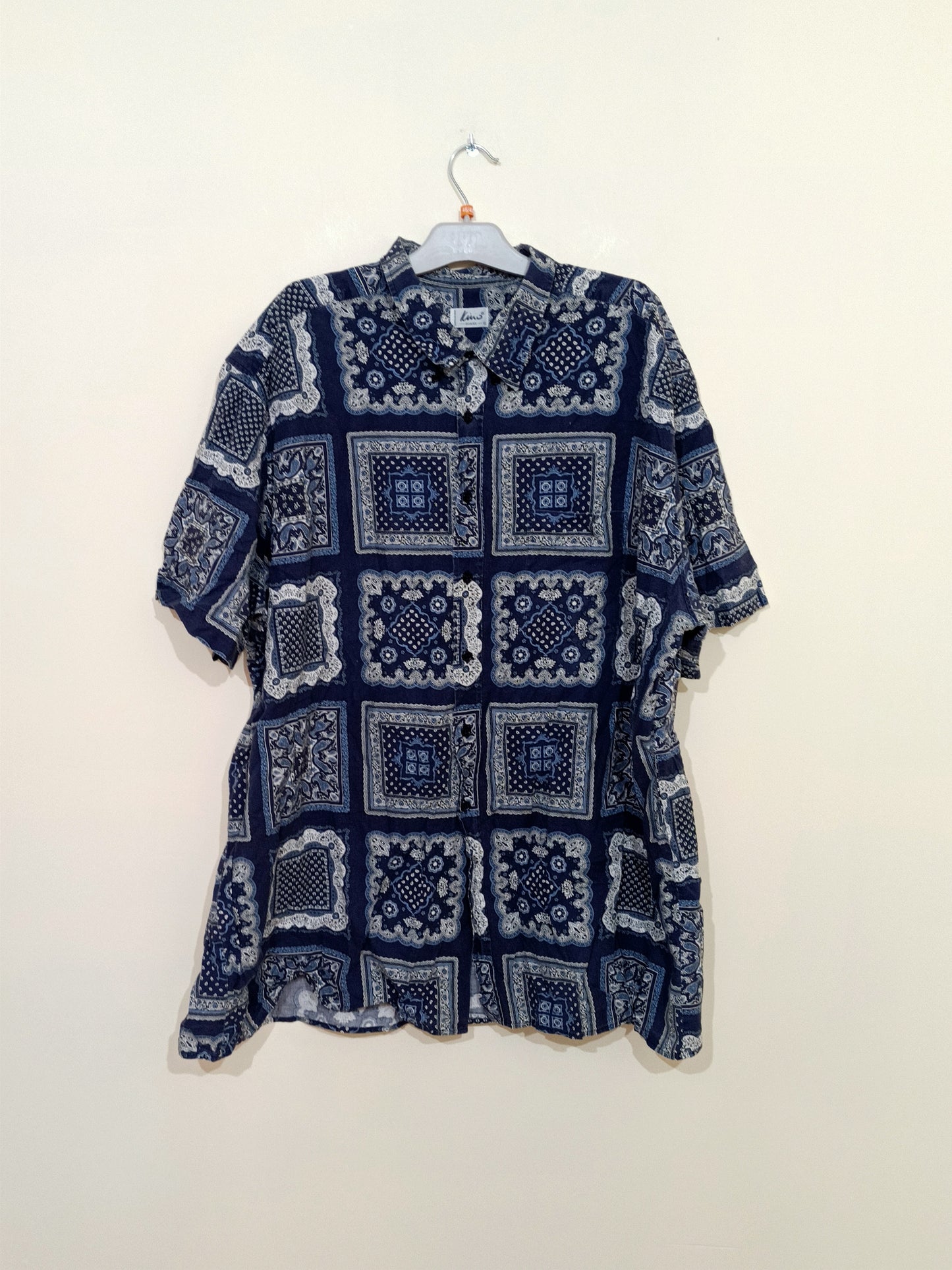 Chemise manches courtes Kimo vintage à motifs Taille XXXXL