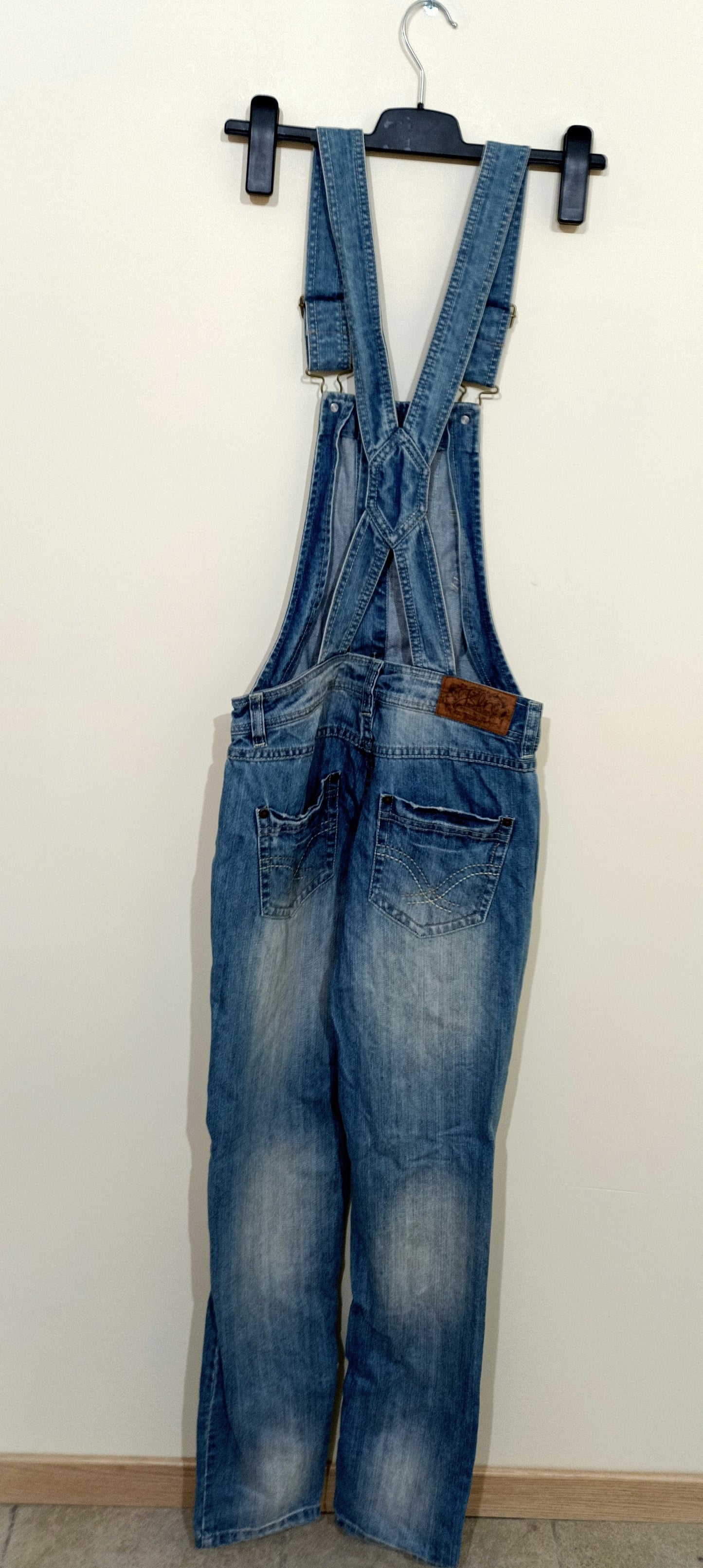 Salopette Jsfn denim bleue claire délavée Taille 36