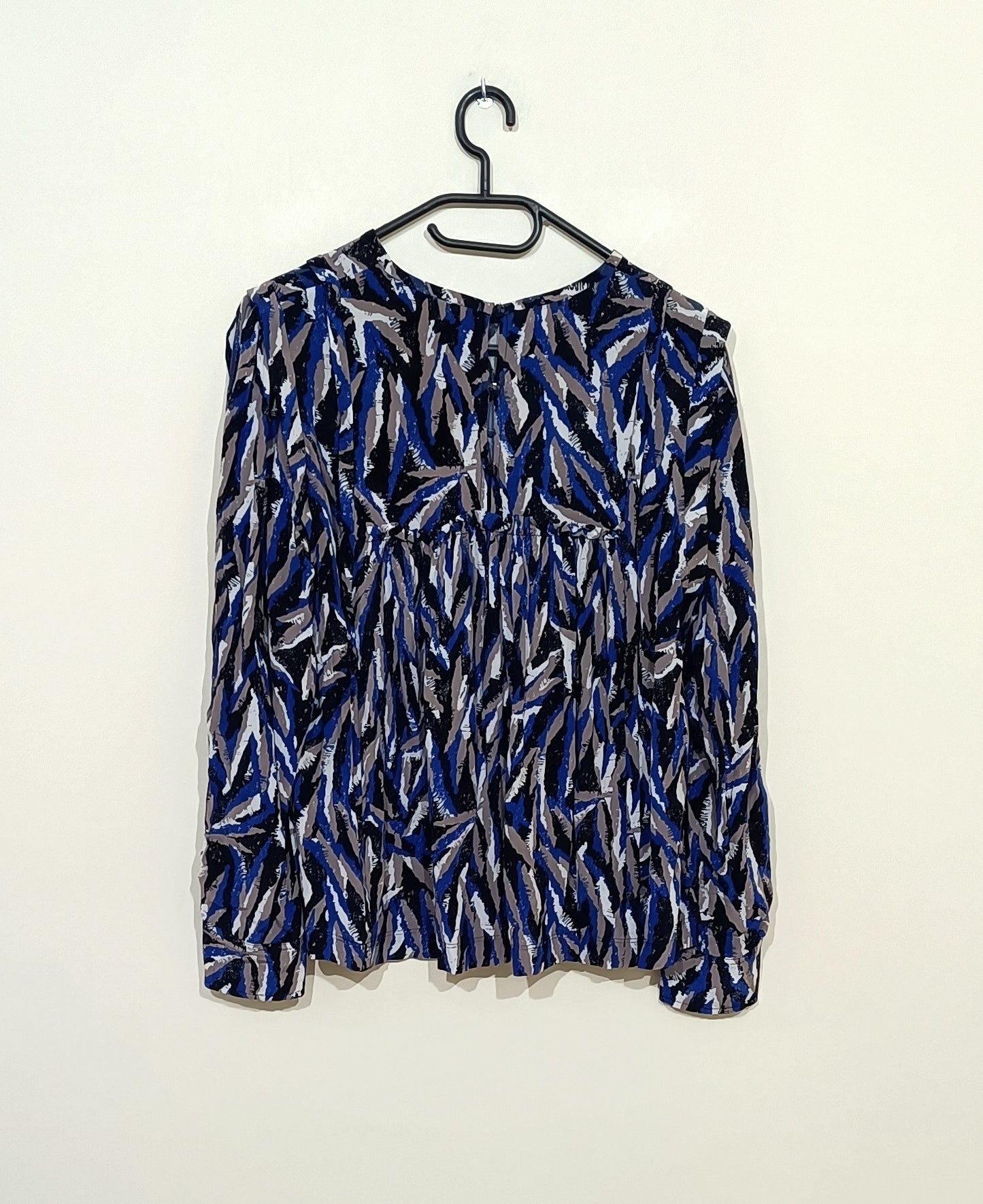 Blouse Suncoo à motifs bleus, blancs, noirs et marrons Taille M